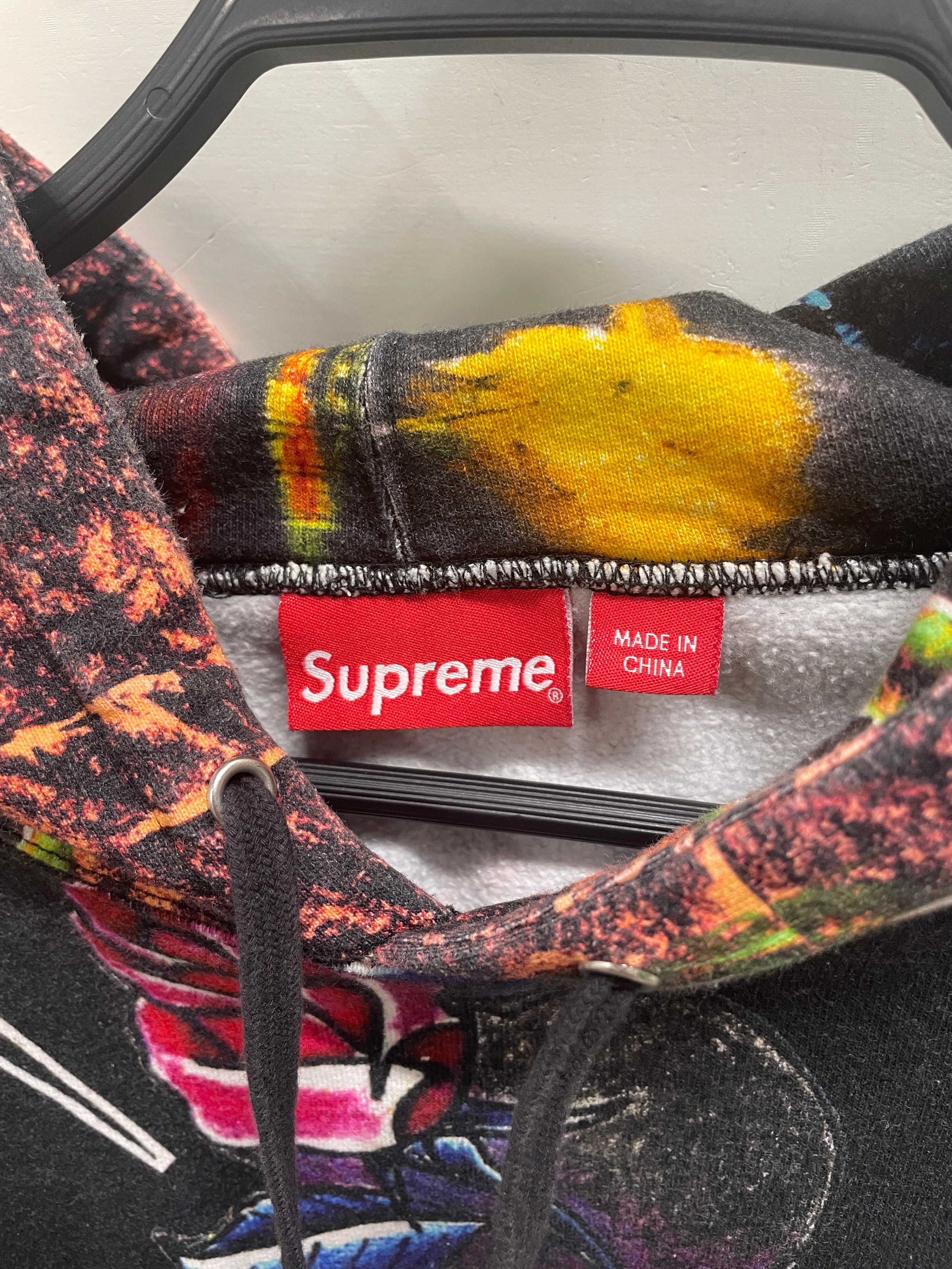Supreme/Hoodie/L/All Over Print/Cotton/BLK/night time city print view 4