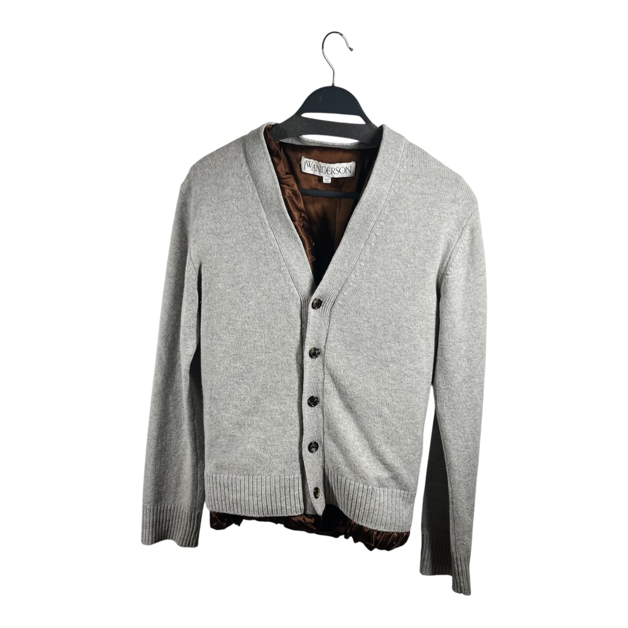 JW ANDERSON(J.W.ANDERSON)/Cardigan/S/GRY/SATIN LINING view 1
