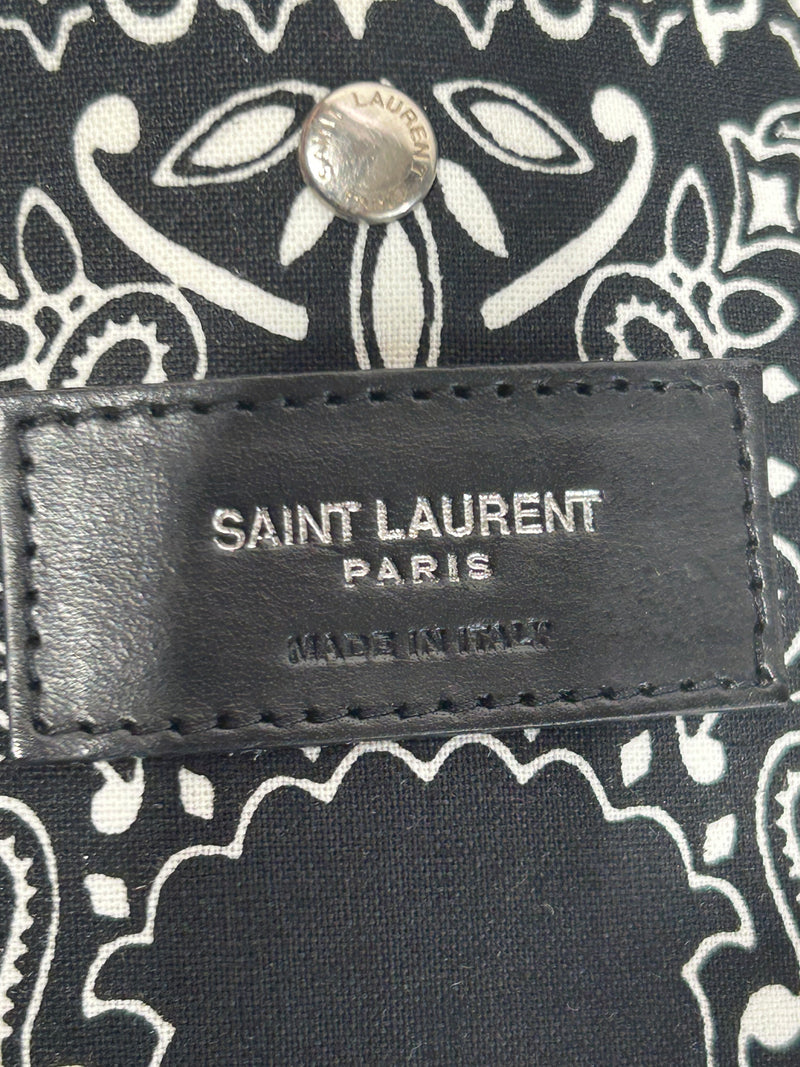 SAINT LAURENT/Tote Bag/OS/Paisley/BLK/Bandana Tote