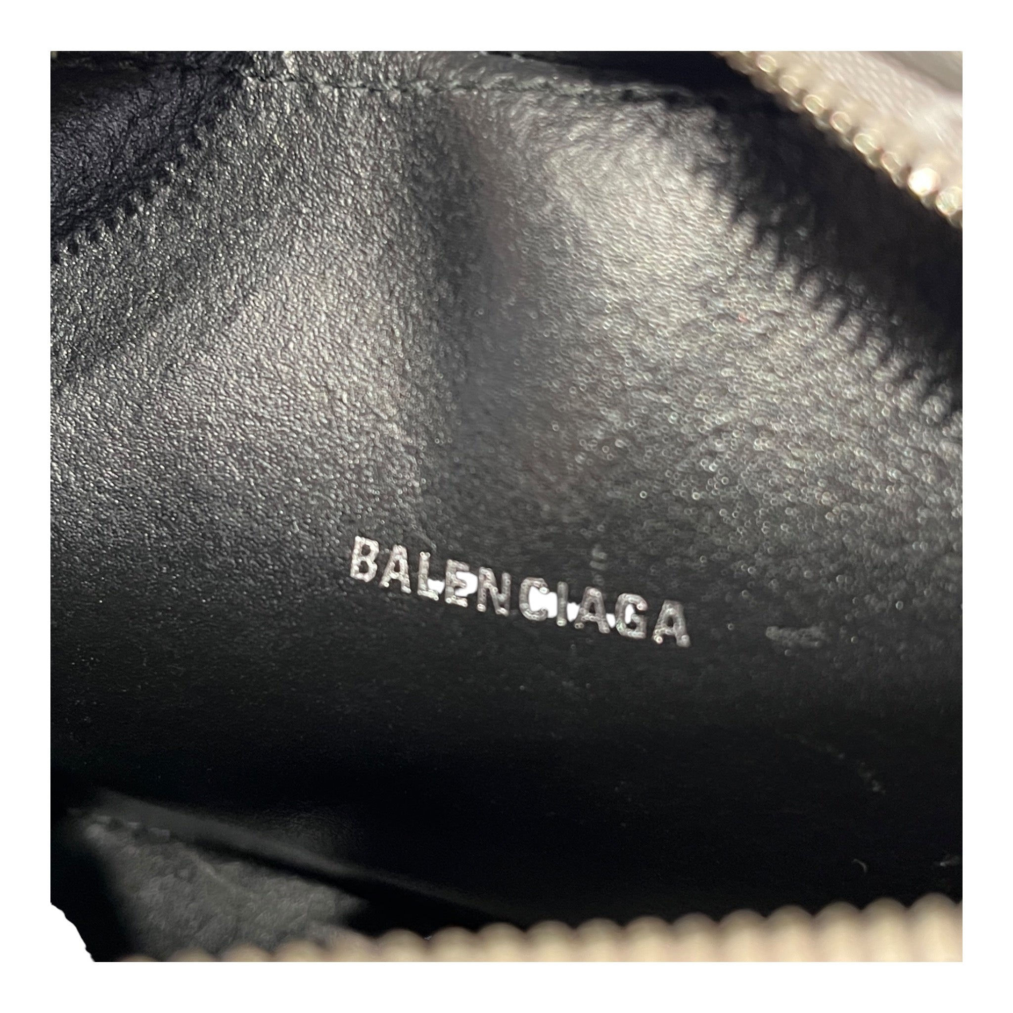 BALENCIAGA/Cross Body Bag/Leather/SLV/glitter silver view 4