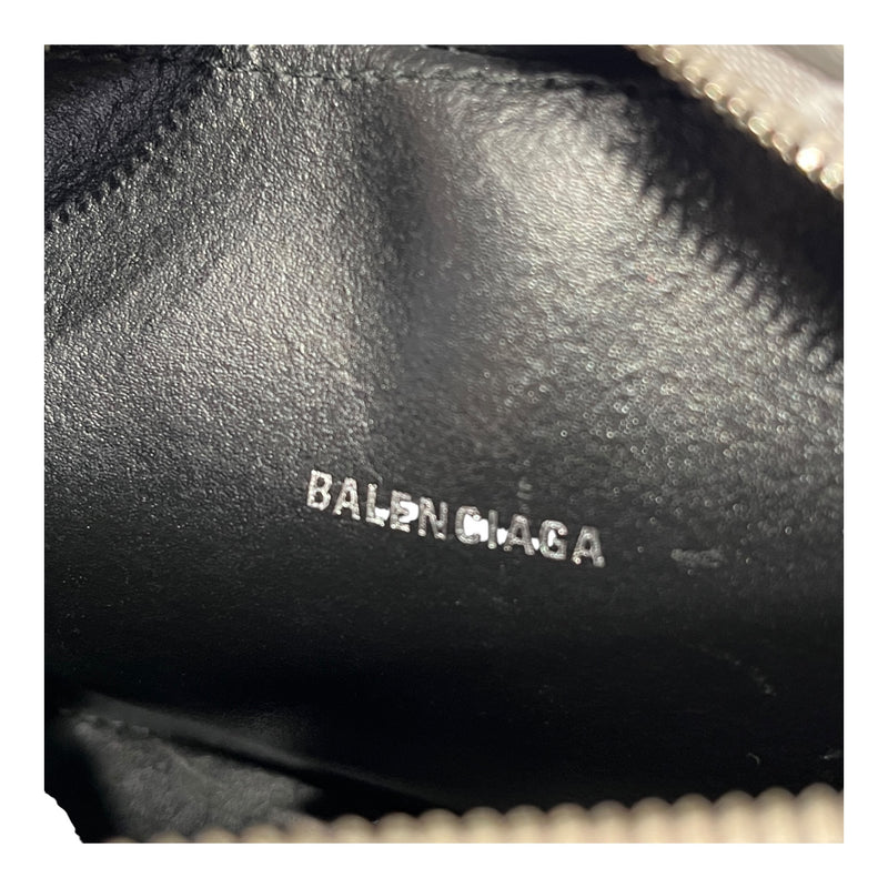 BALENCIAGA/Cross Body Bag/Leather/SLV/glitter silver
