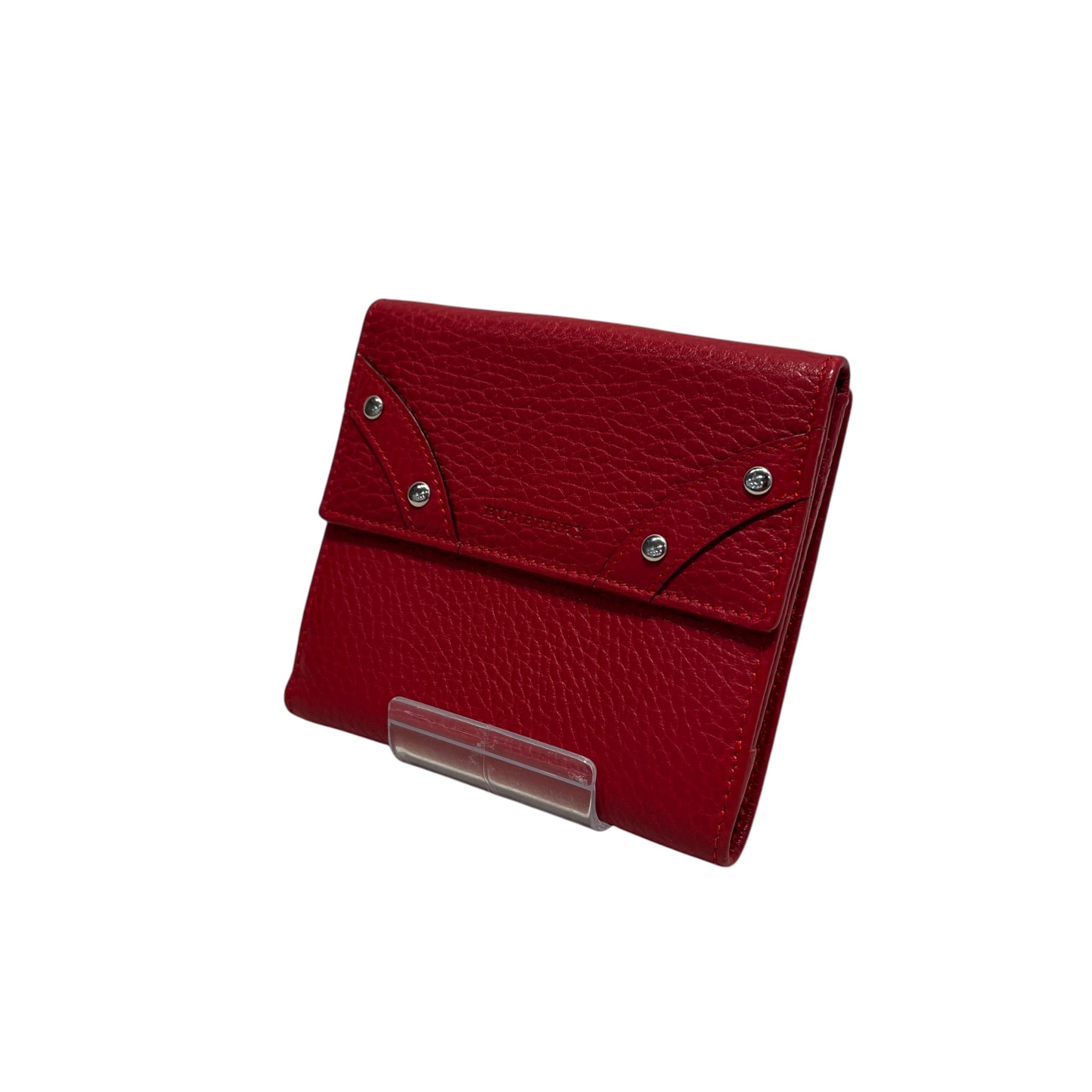 BURBERRY LONDON/Wallet/Leather/RED/M's/BURBERRY SILVER STUDS view 1