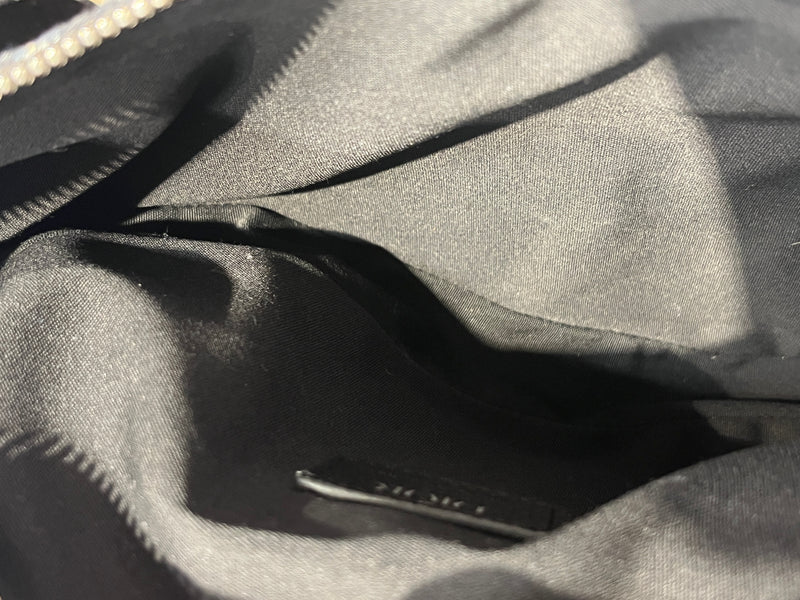 Christian Dior/Cross Body Bag/Monogram/Cotton/BLU/SADDLE BAG