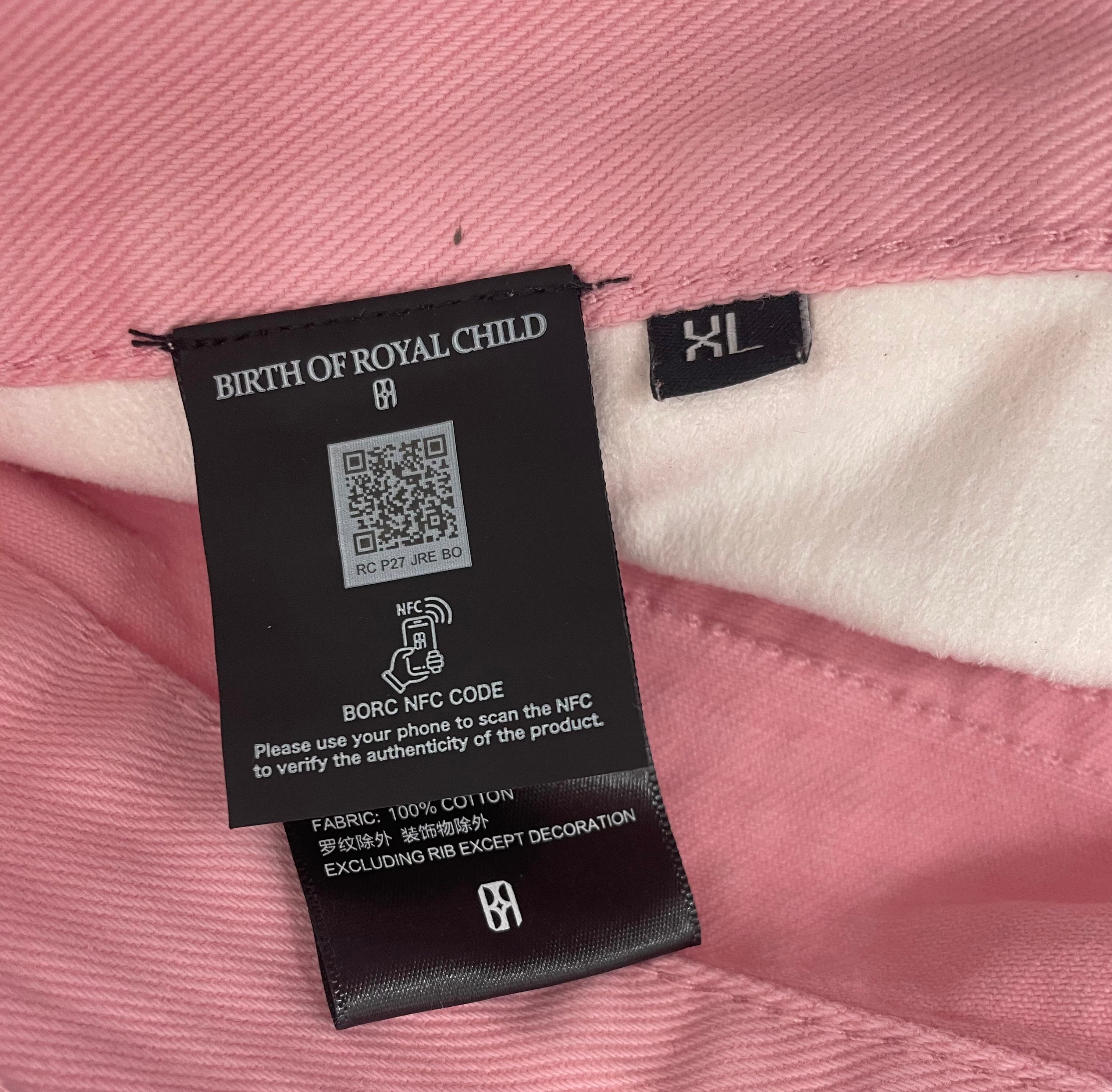 Birth Of Royal Child/Straight Pants/XL/Cotton/PNK/PNK ALL OVER DIAMONDS view 4