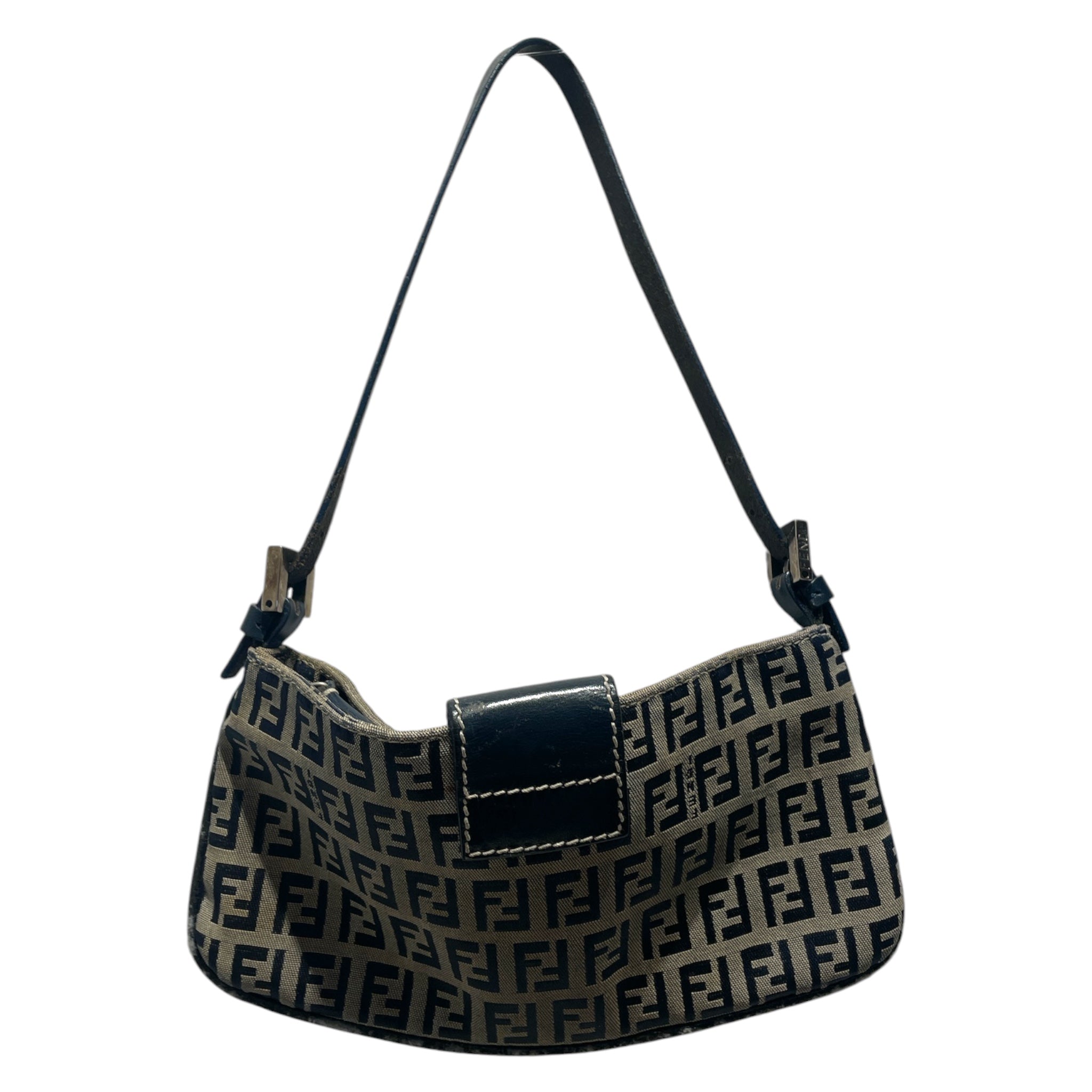 FENDI/Hand Bag/Monogram/Cotton/KHK/Baguette Zucchino Handbag view 2