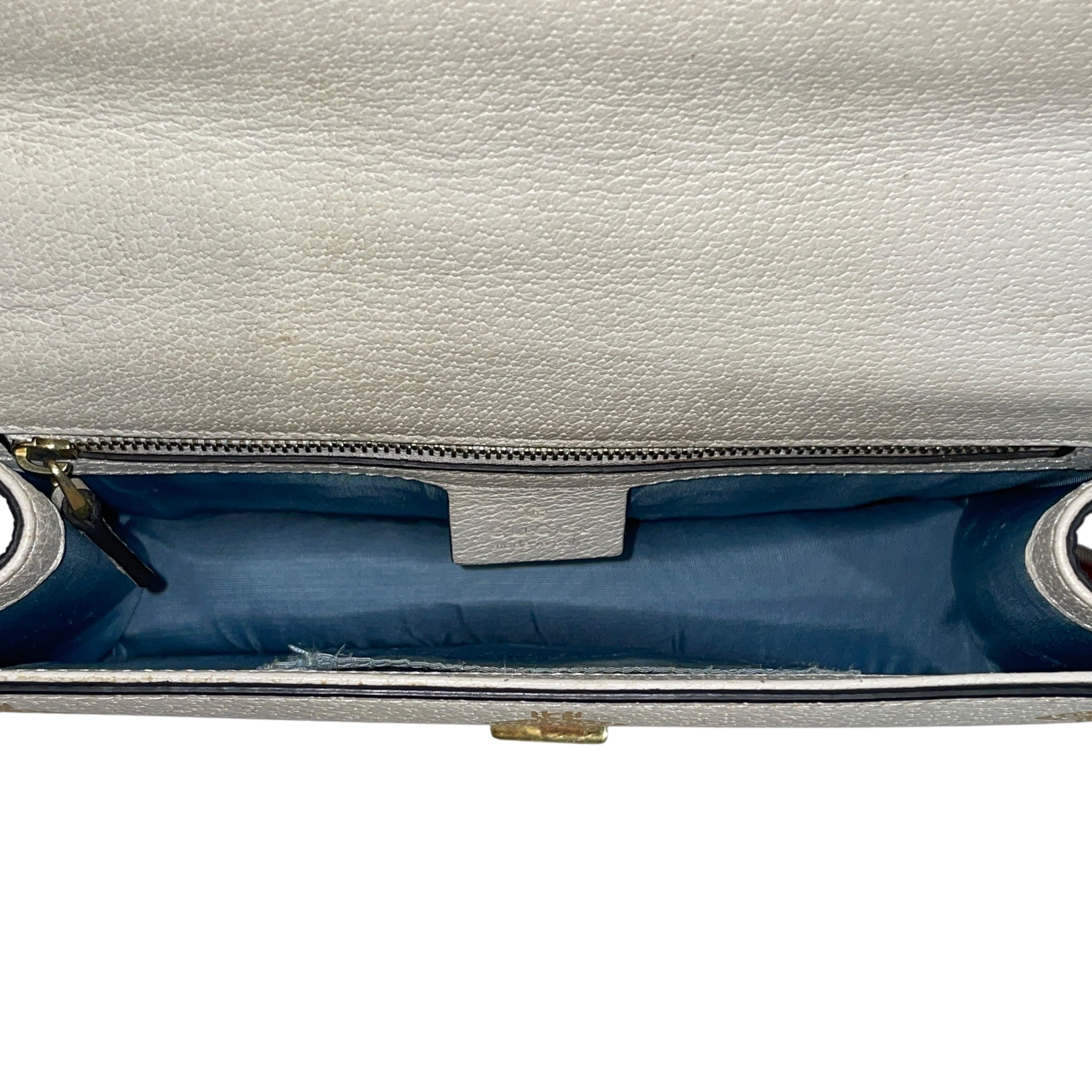GUCCI/Cross Body Bag/All Over Print/Leather/CRM/Sylvie Bee Star view 4