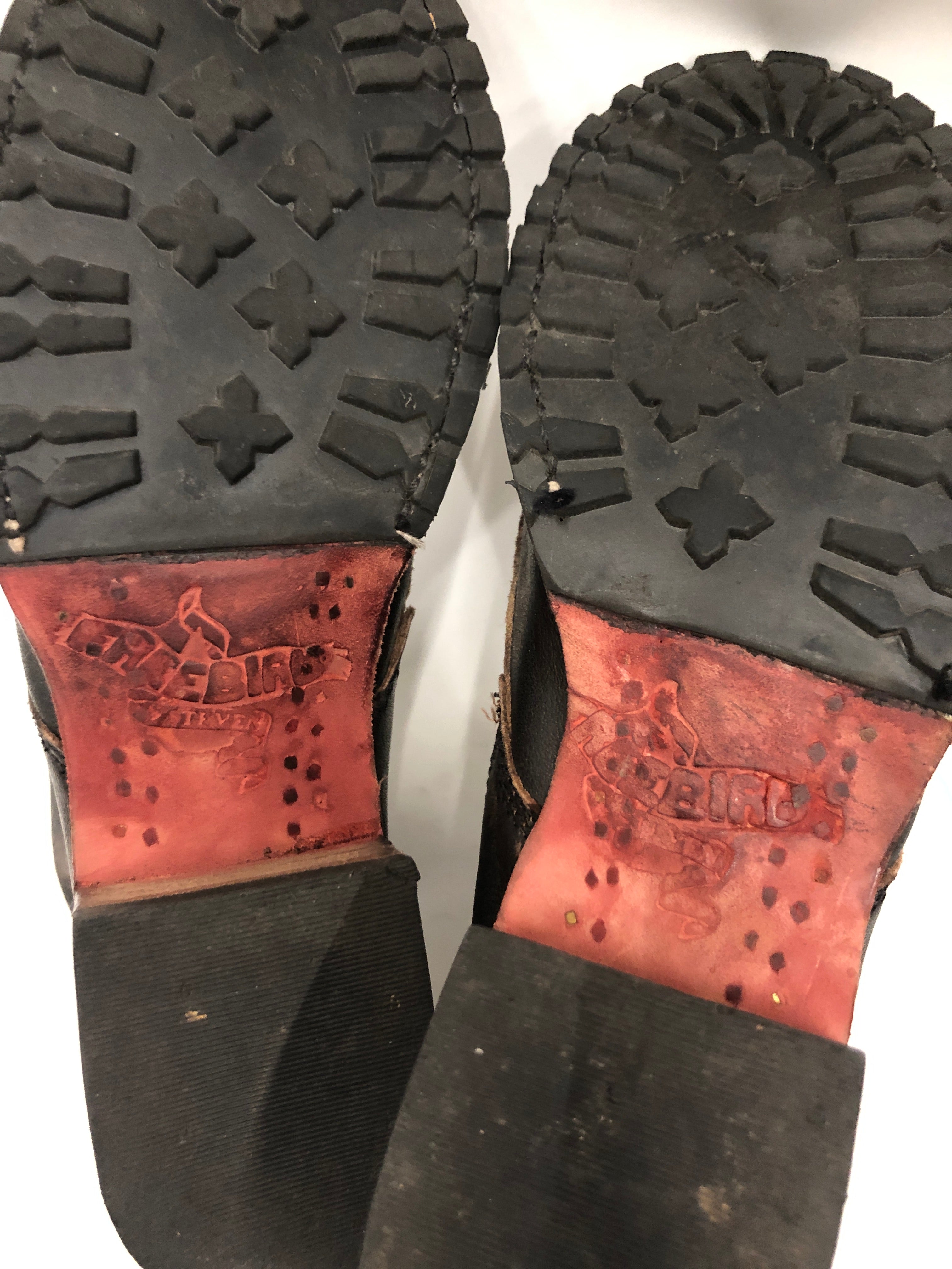 Freebird by Steven/Boots/US 7/Leather/BRW/dark brown w/ red inside view 3