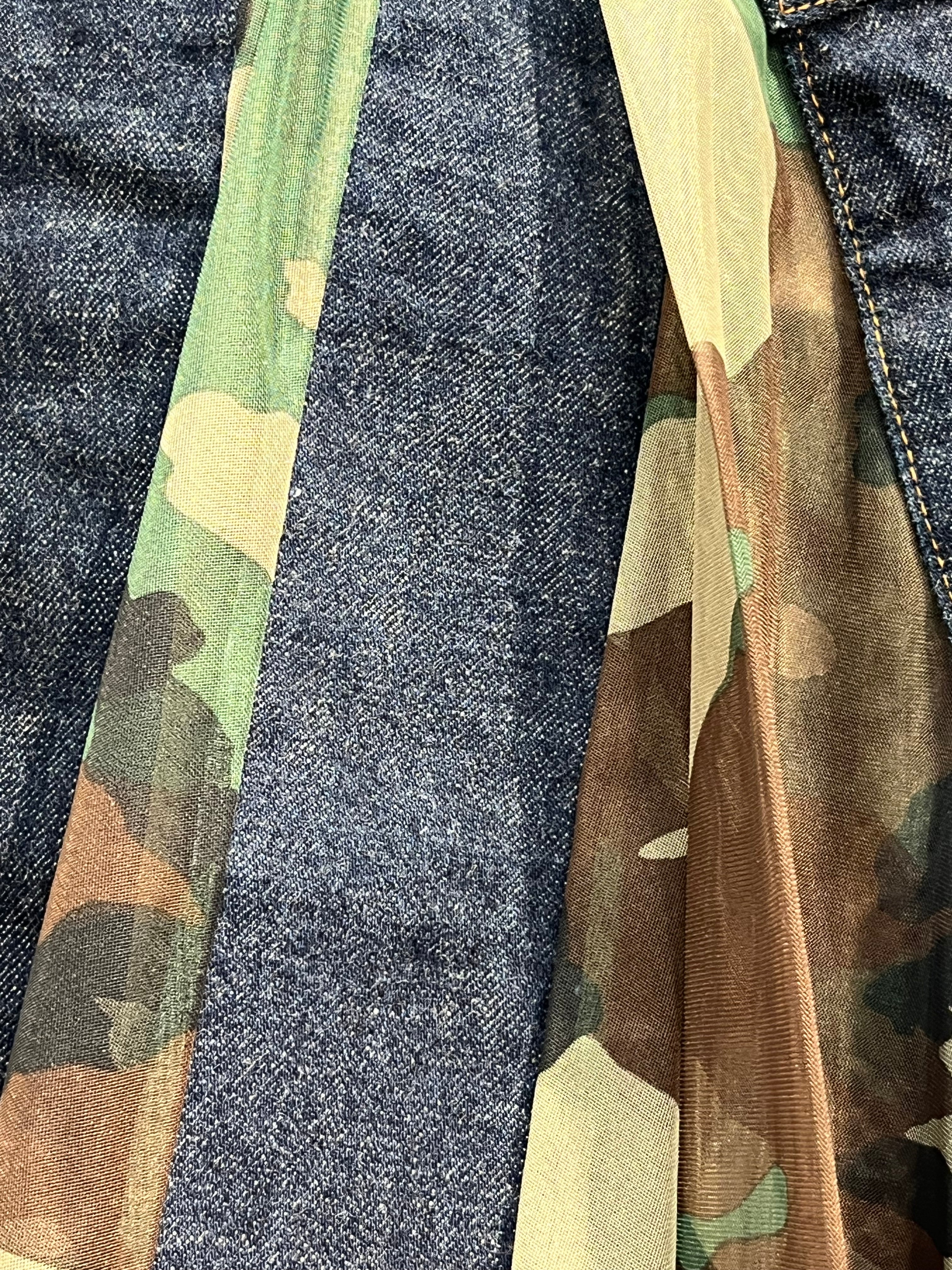 JUNYA WATANABE COMME des GARCONS/Levi's/Skirt/M/Camouflage/Cotton/MLT/DENIM SHEER CAM PLEATED 2021 view 5