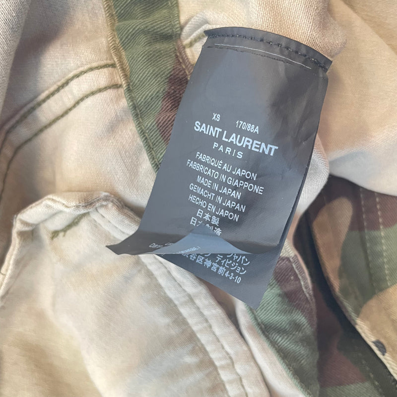SAINT LAURENT/Denim Jkt/XS/Cotton/GRN/Camouflage/