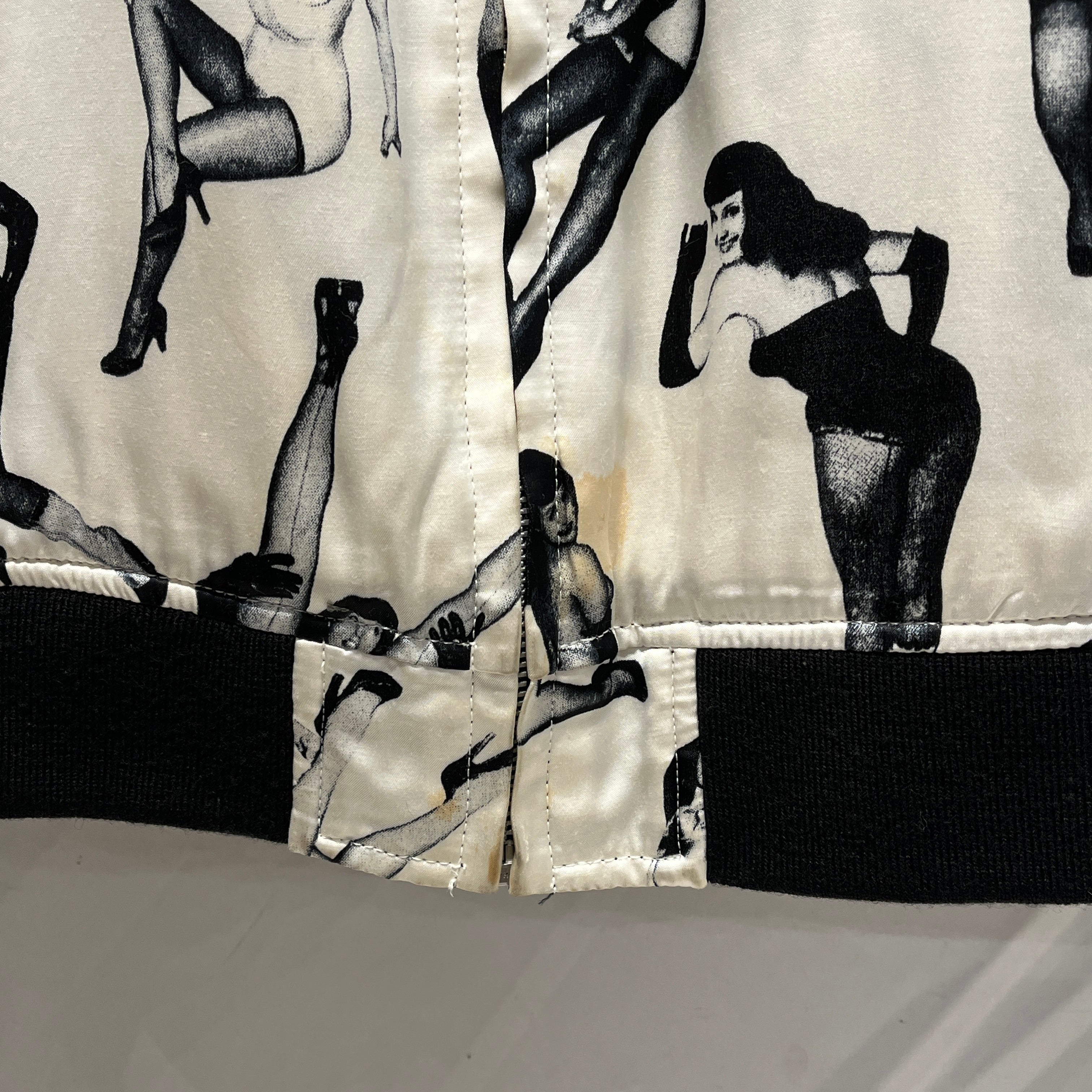WACKO MARIA/Jacket/XL/Rayon/BLK/Graphic/Betty Page Revers Tiger Bomber view 6