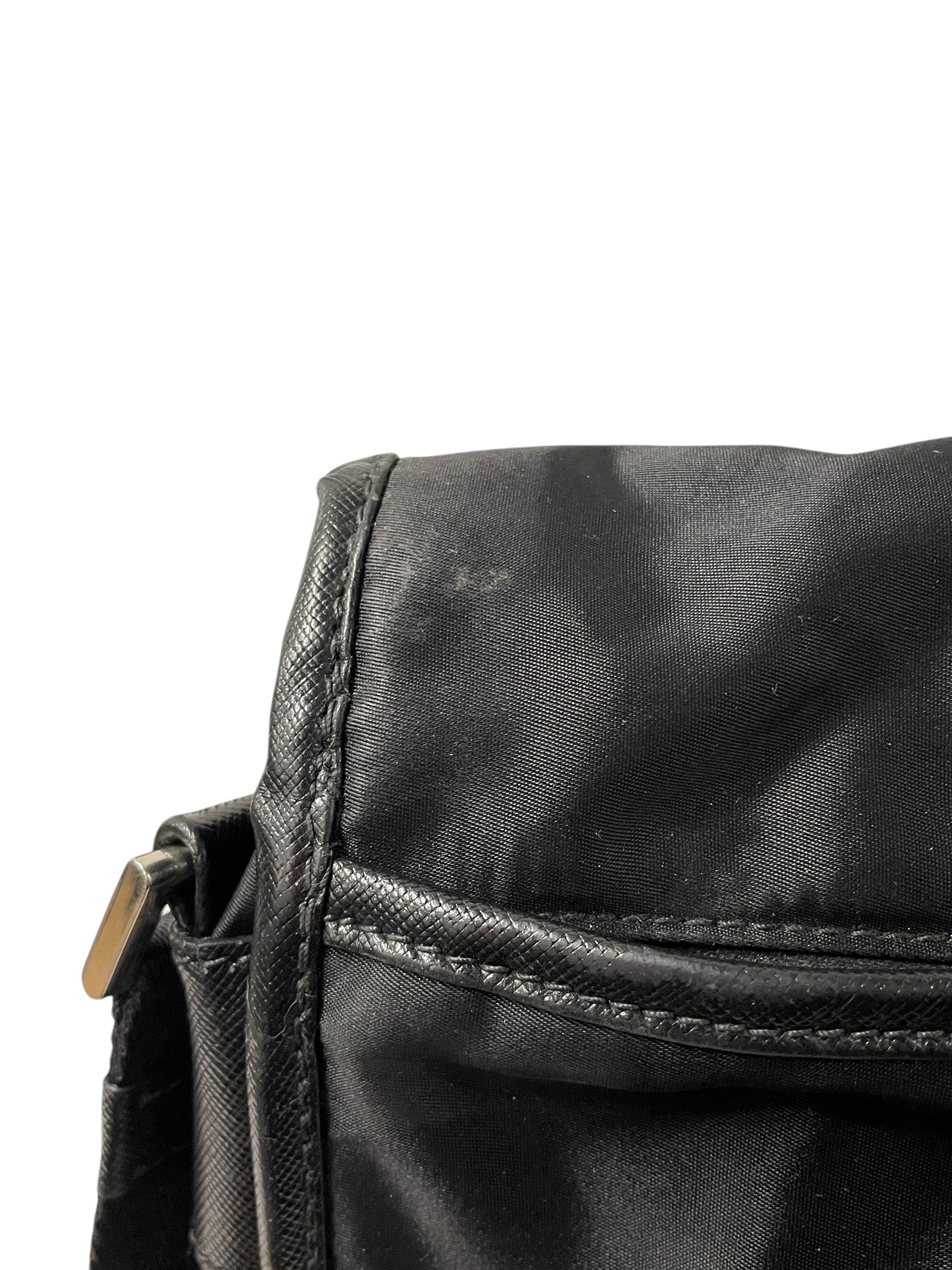 PRADA/Cross Body Bag/Nylon/BLK/CLIP BUCKLE view 9
