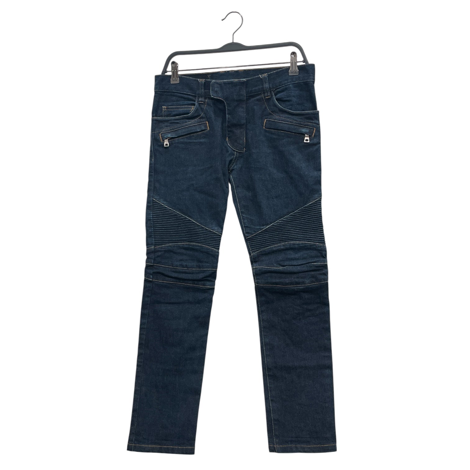 BALMAIN/Skinny Pants/30/Denim/IDG/BIKER DENIM DARK WASH view 1