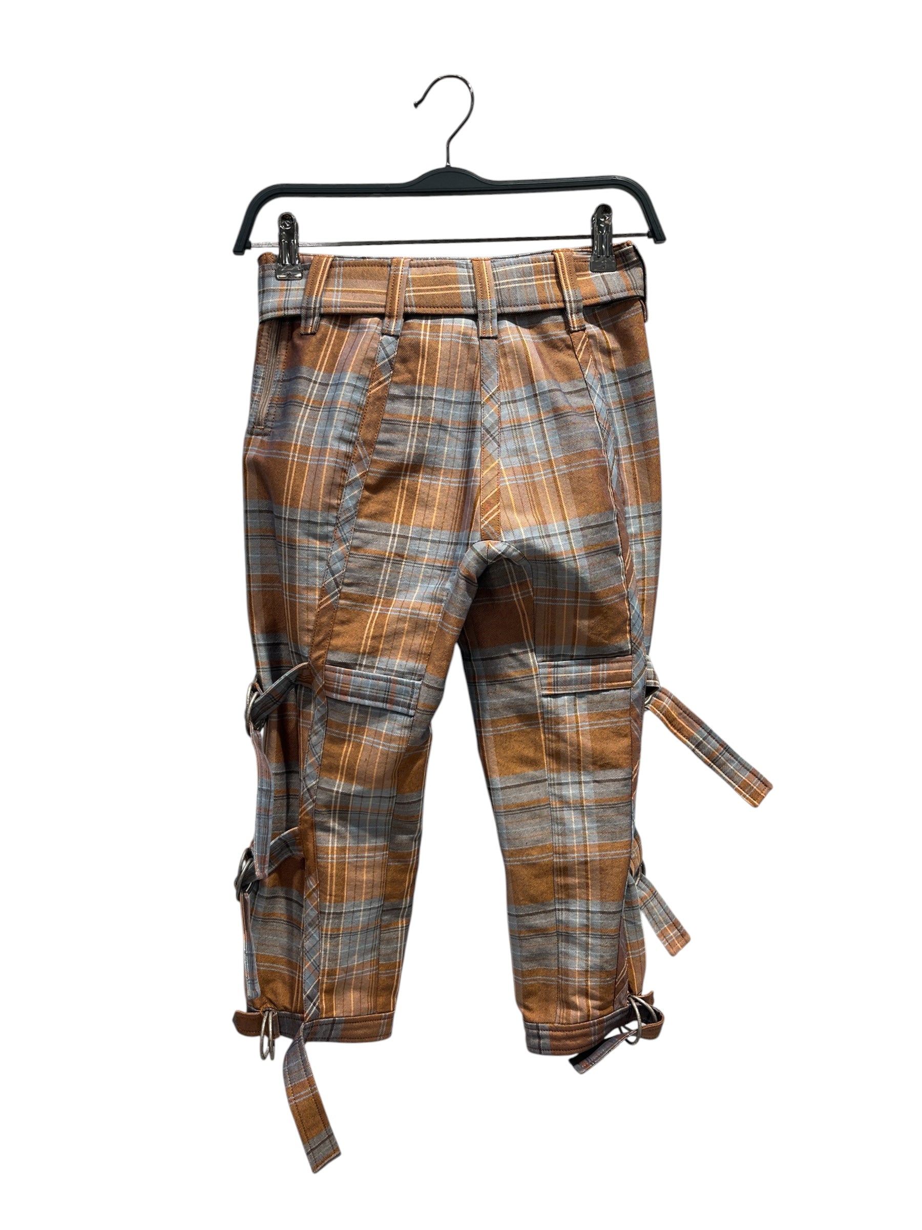 Acne Studios/Shorts/34/Plaid/Cotton/ORN/BLUE BUCKLE CAPRIS view 2