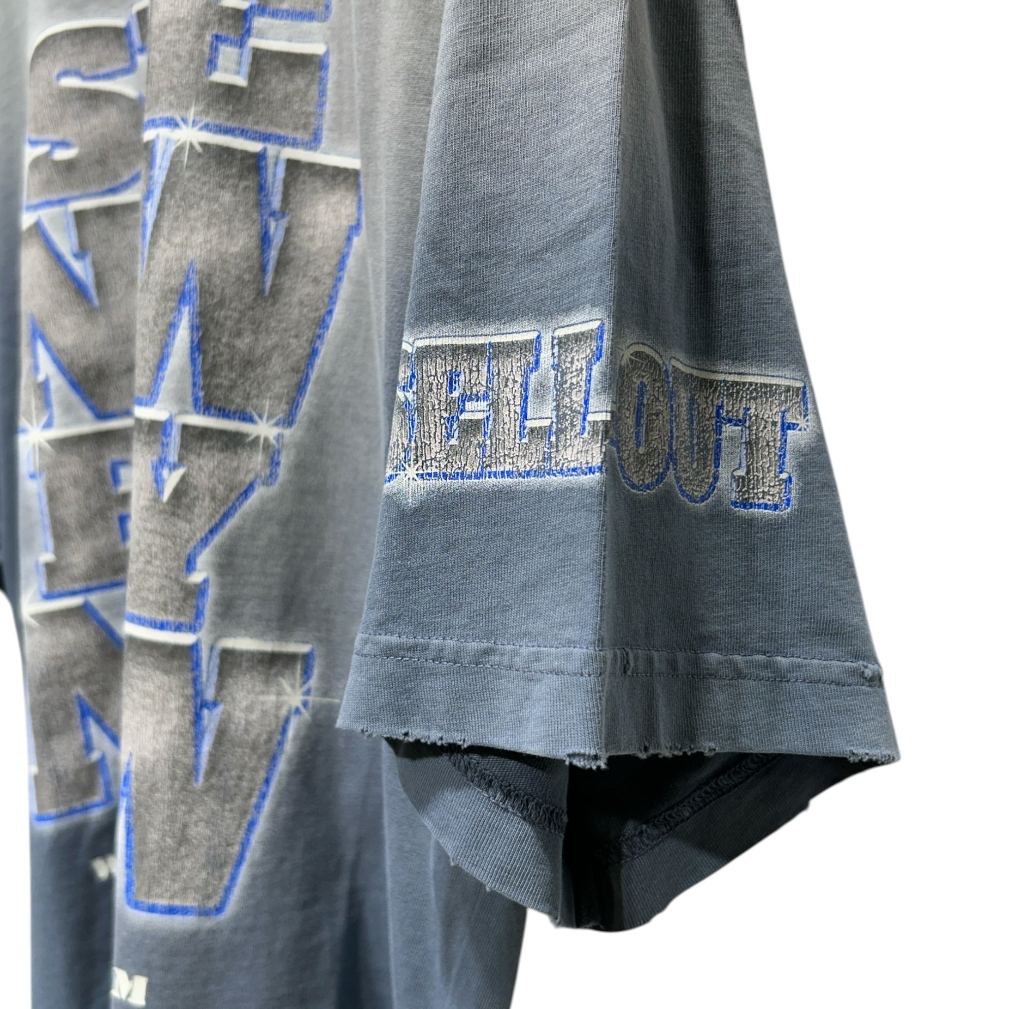 BALENCIAGA/T-Shirt/M/Cotton/BLU/Graphic/SEENOW view 3