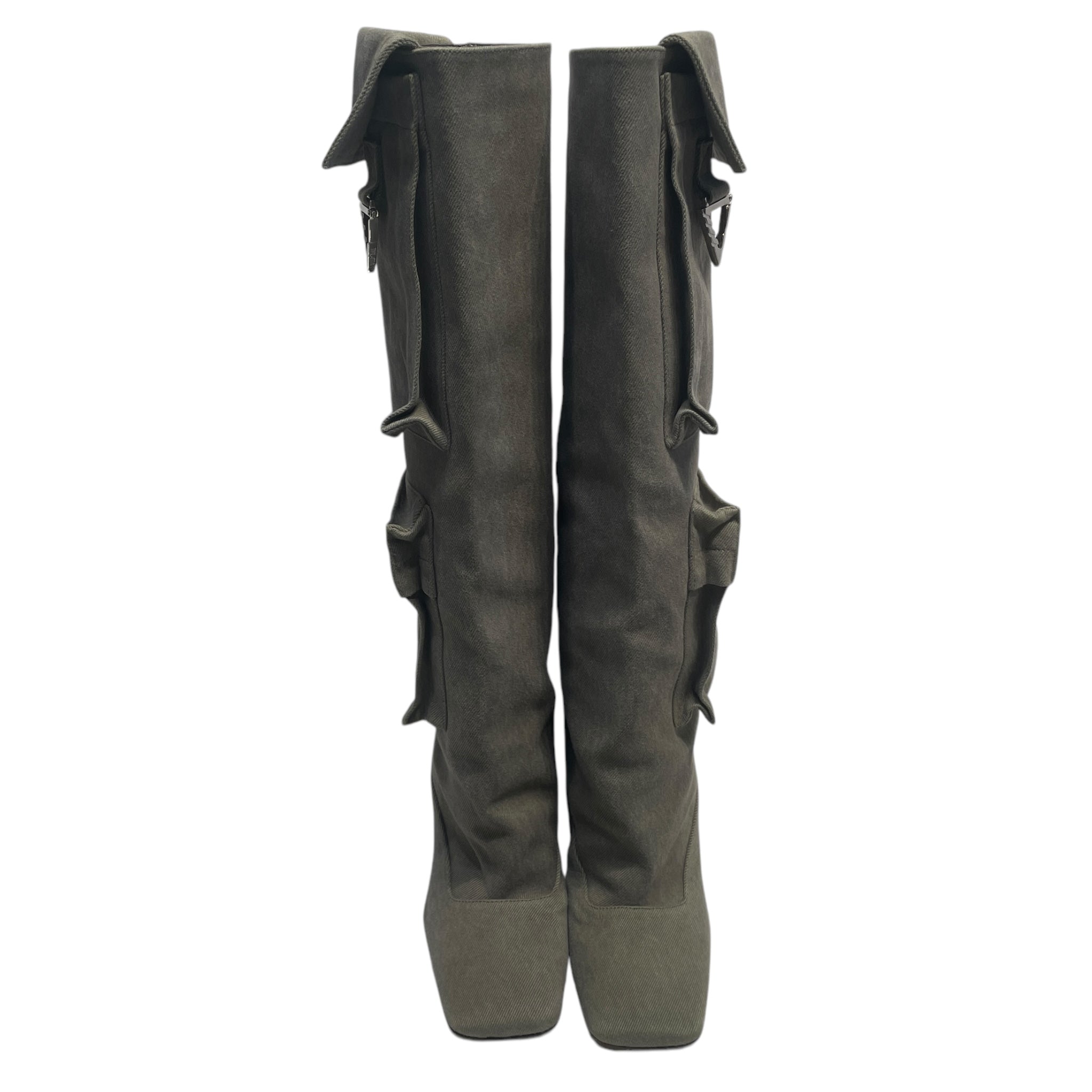 THE ATTICO/Shoes/US 7/Cotton/GRN/POCKETS view 4