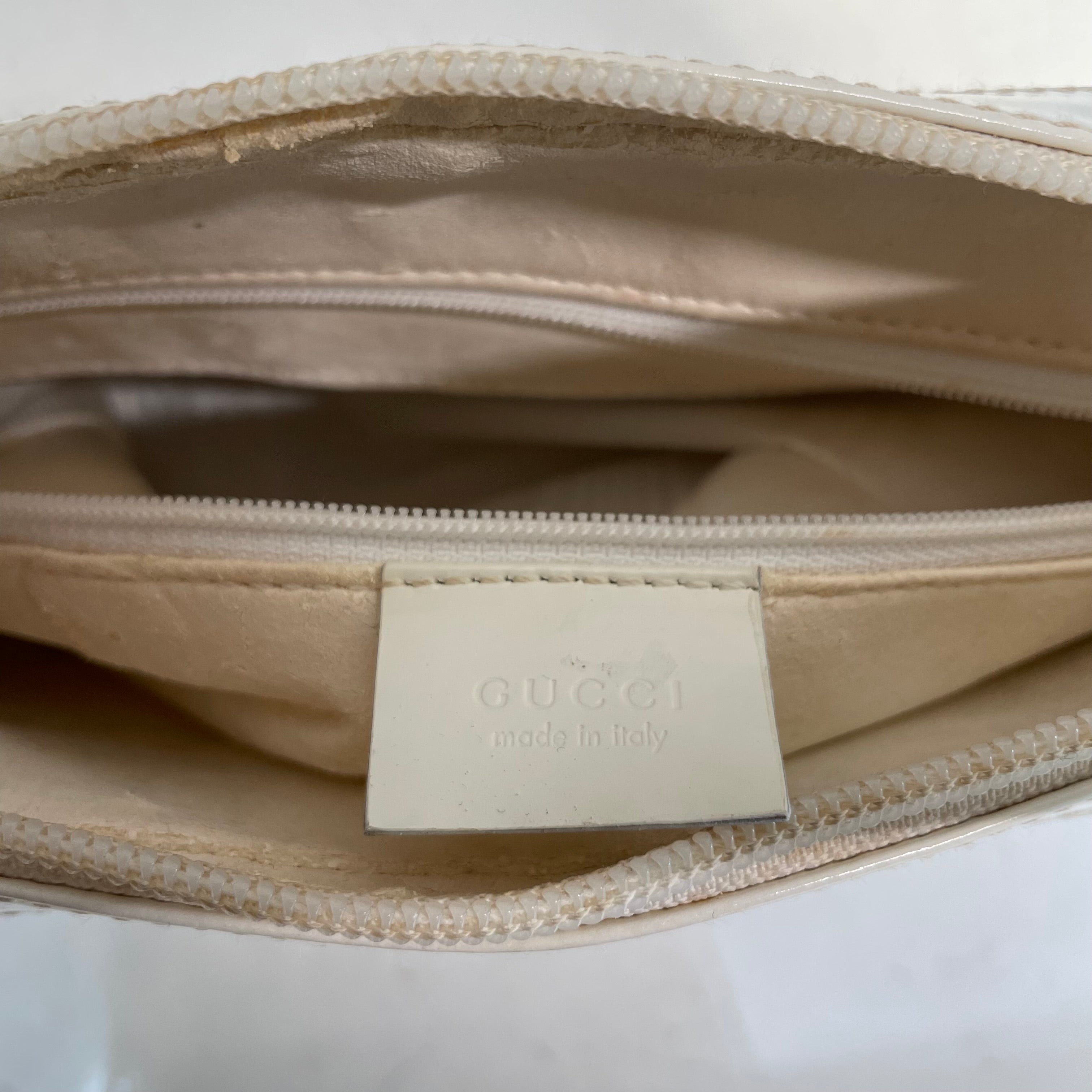 GUCCI/Hand Bag/Leather/WHT/PVC WHITE view 5