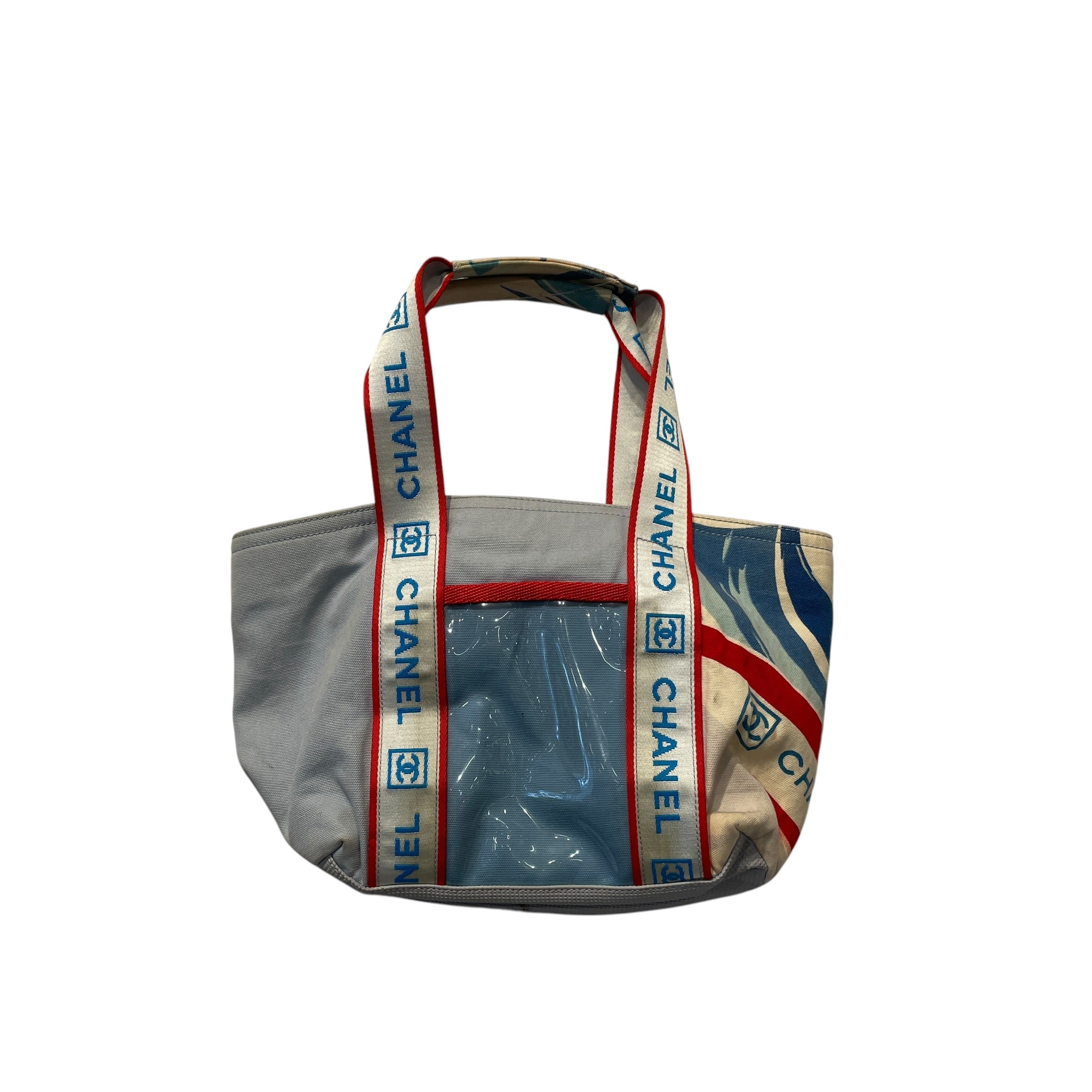 CHANEL/Tote Bag/All Over Print/Cotton/BLU/CAMELLIA SPORTSLINE SURF HIGH view 7