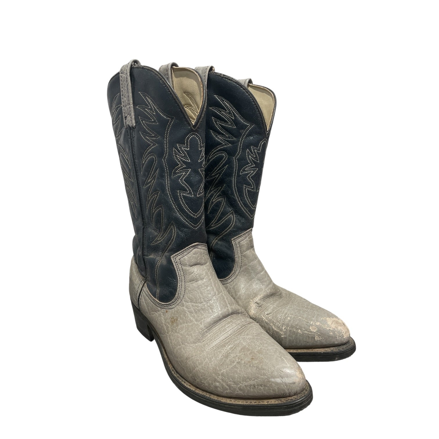 vintage/Cowboy Boots/Leather/SLV/ view 1