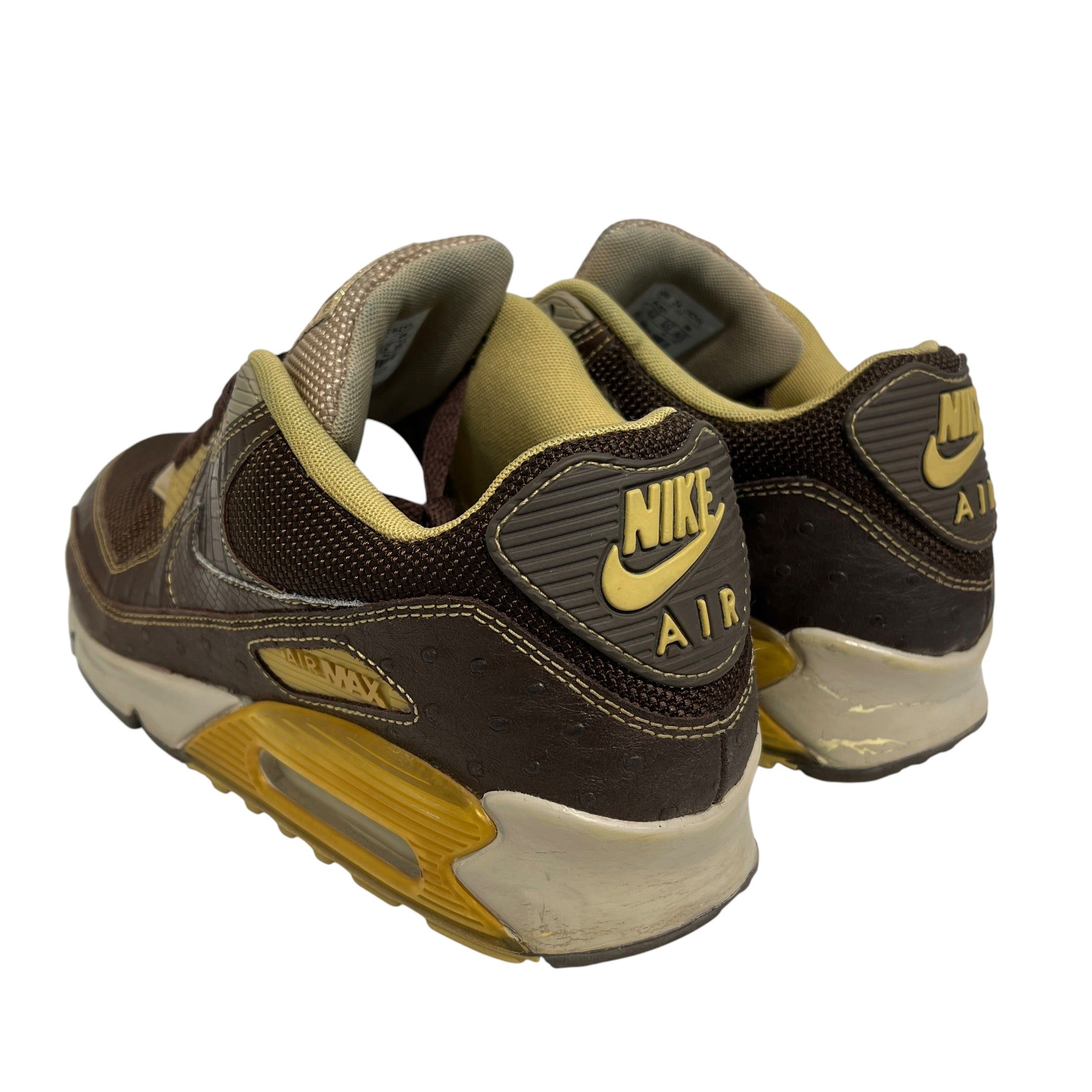 NIKE/Low-Sneakers/US 10.5/Leather/BRW/AirMax 90 Deluxe HUF view 2