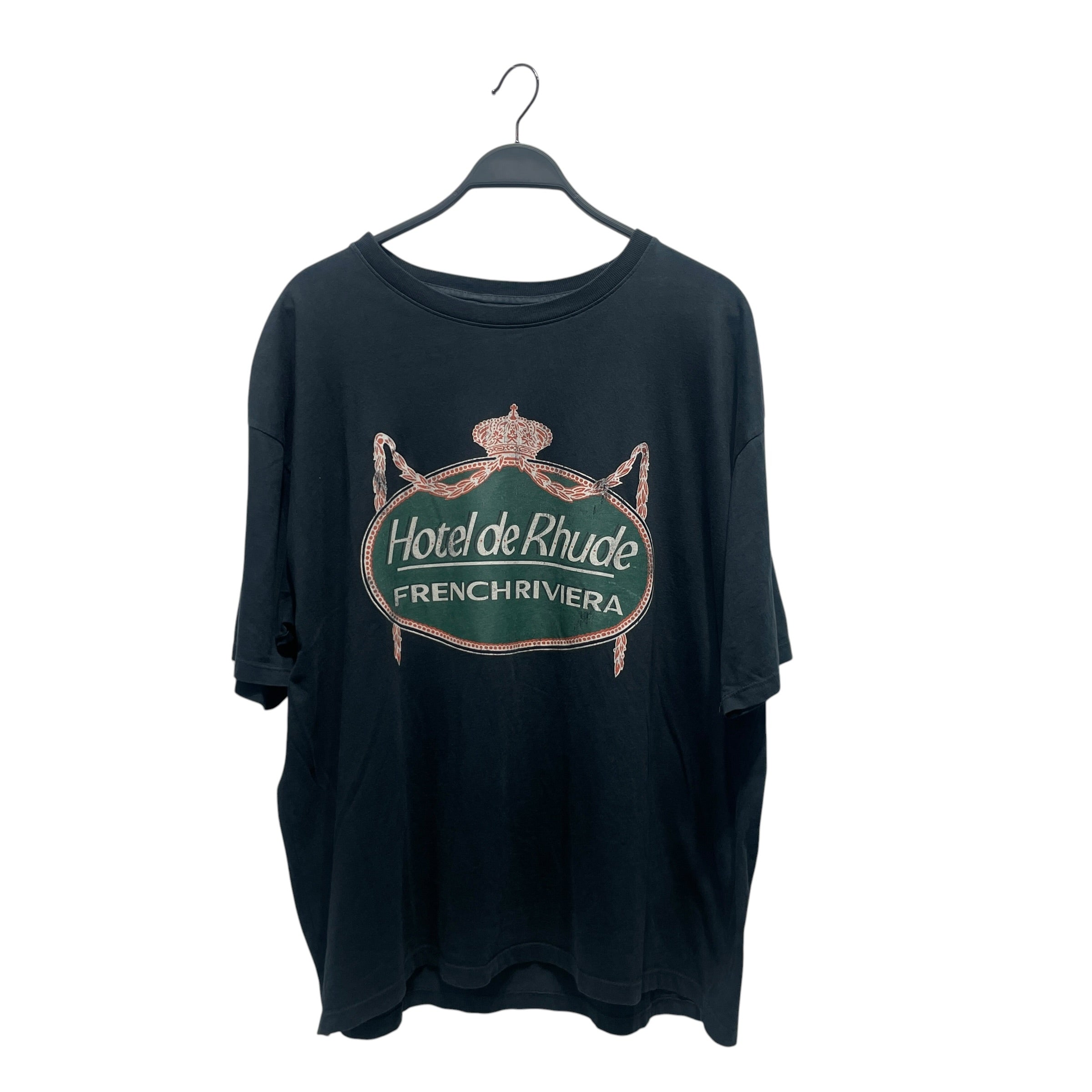RHUDE/T-Shirt/L/Cotton/NVY/HOTEL DE RHUDE view 1