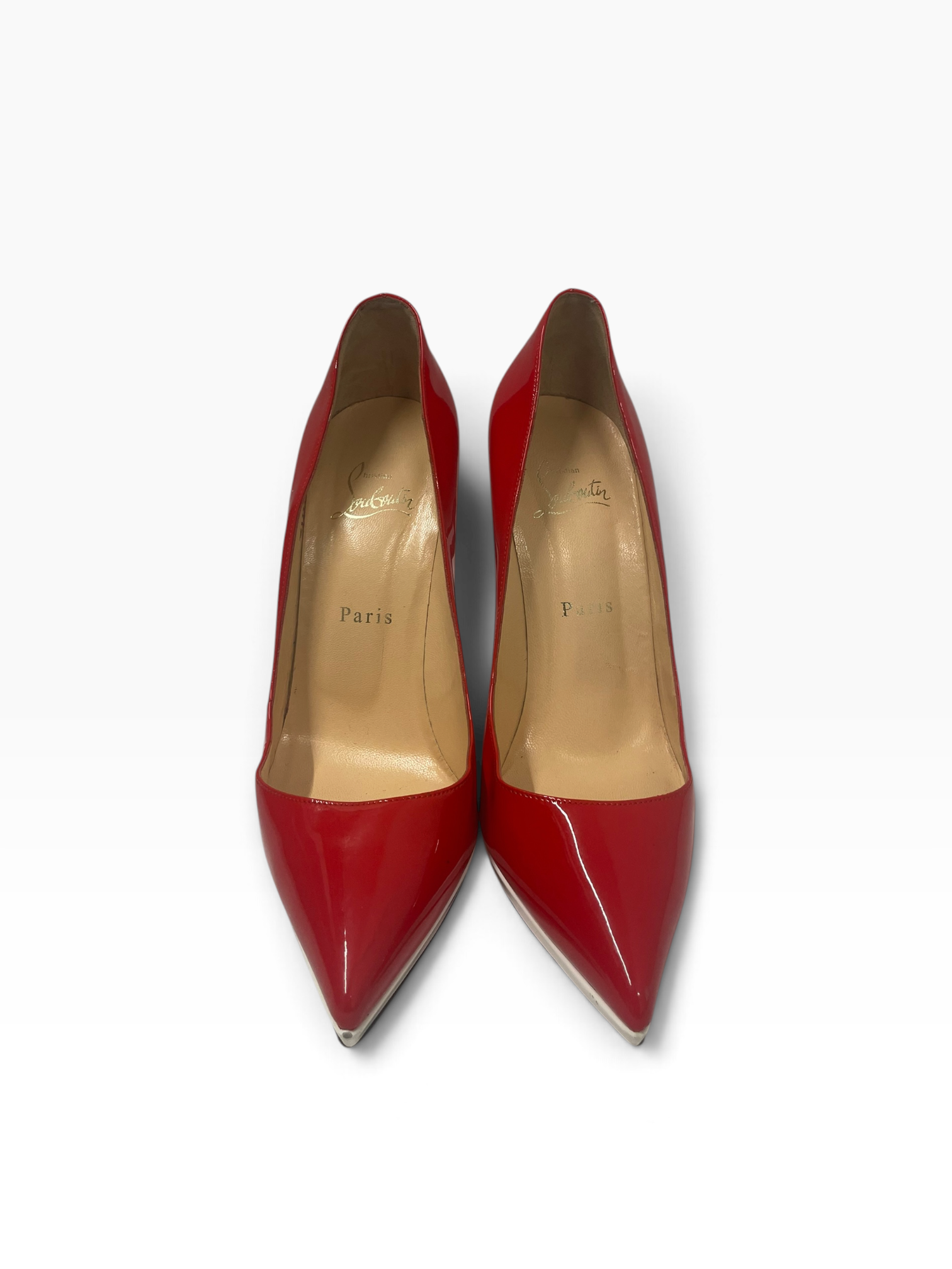 Christian Louboutin/Heels/EU 39/Faux Leather/RED/ view 1