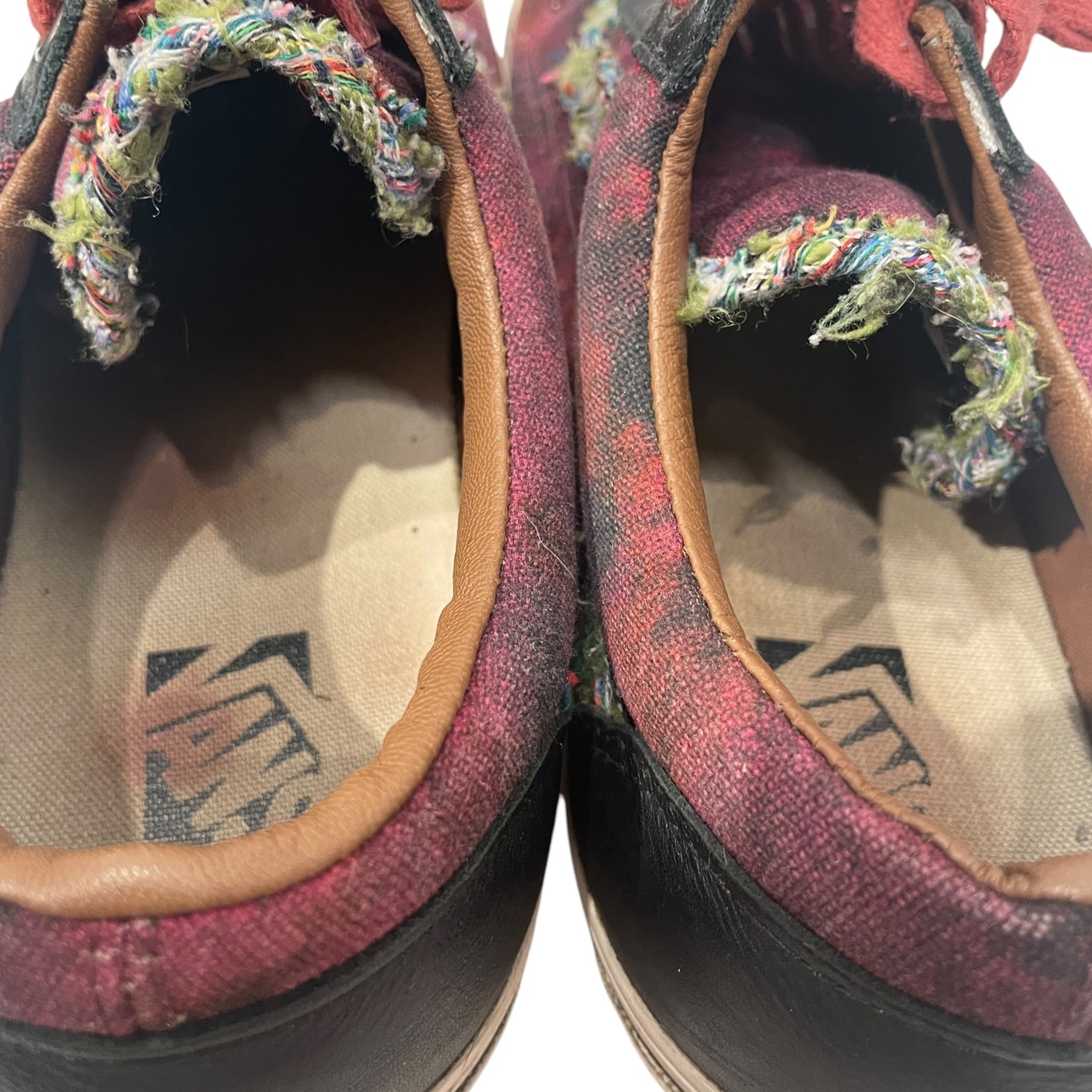 VANS/Low-Sneakers/US 13/All Over Print/Cotton/MLT/VANS RED BLK OLD SKL WITH PINS view 4