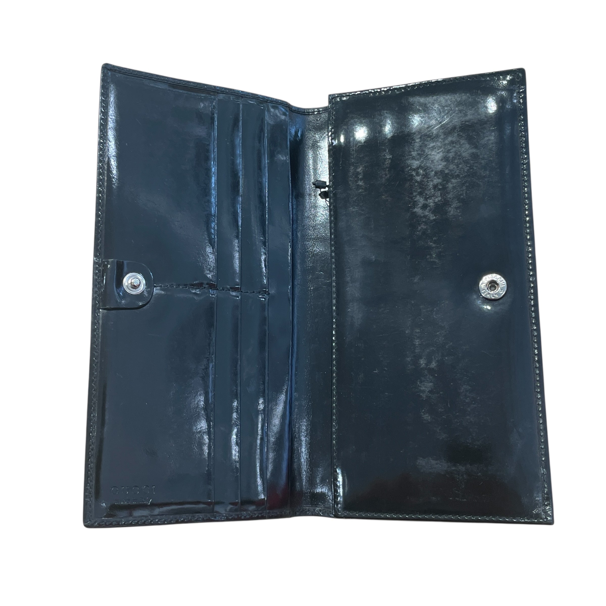 GUCCI/Wallet/Leather/BLK/BIFOLD view 3