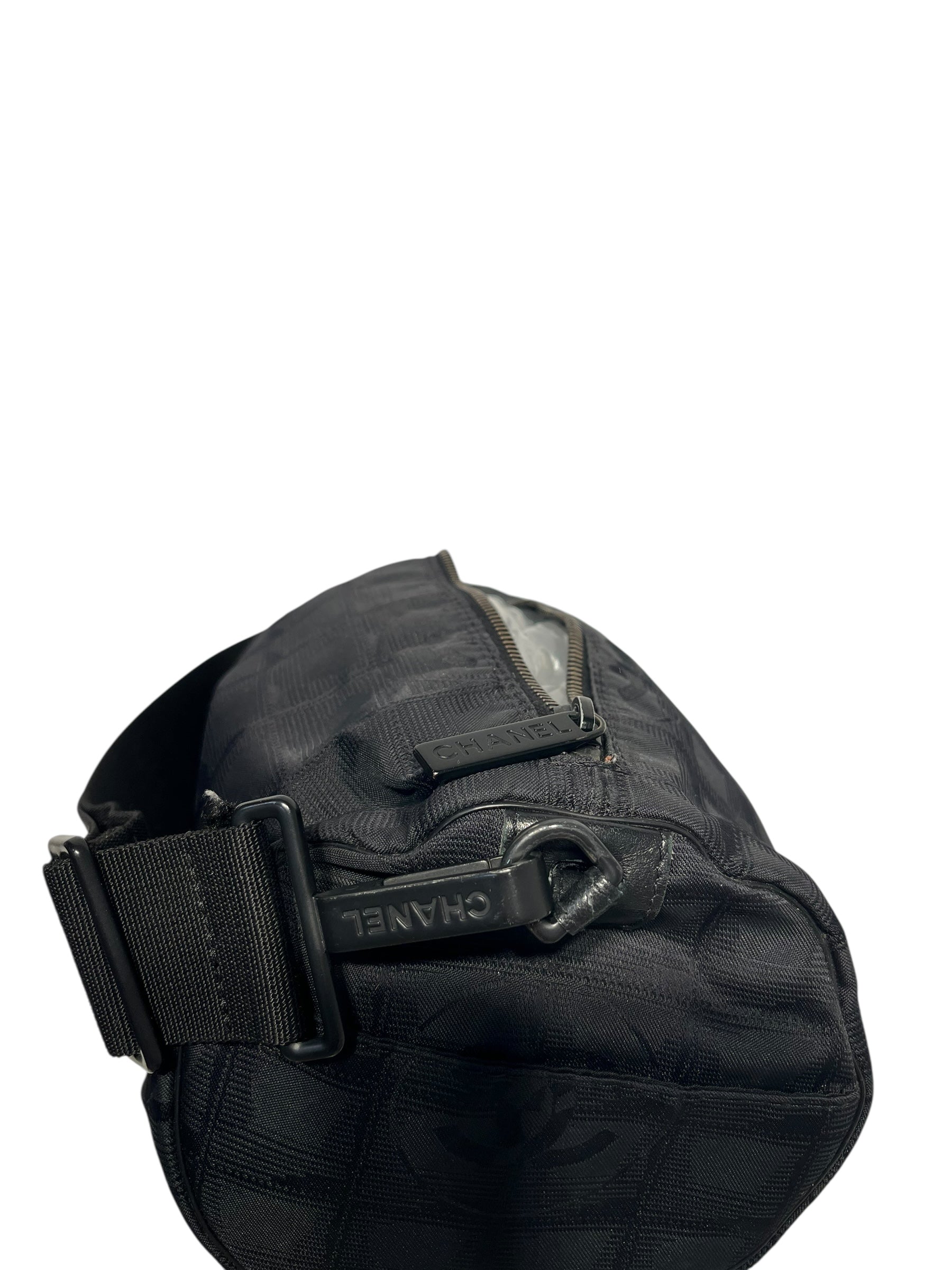 CHANEL/Bag/FREE/Monogram/Nylon/BLK/BARREL TRAVEL view 5