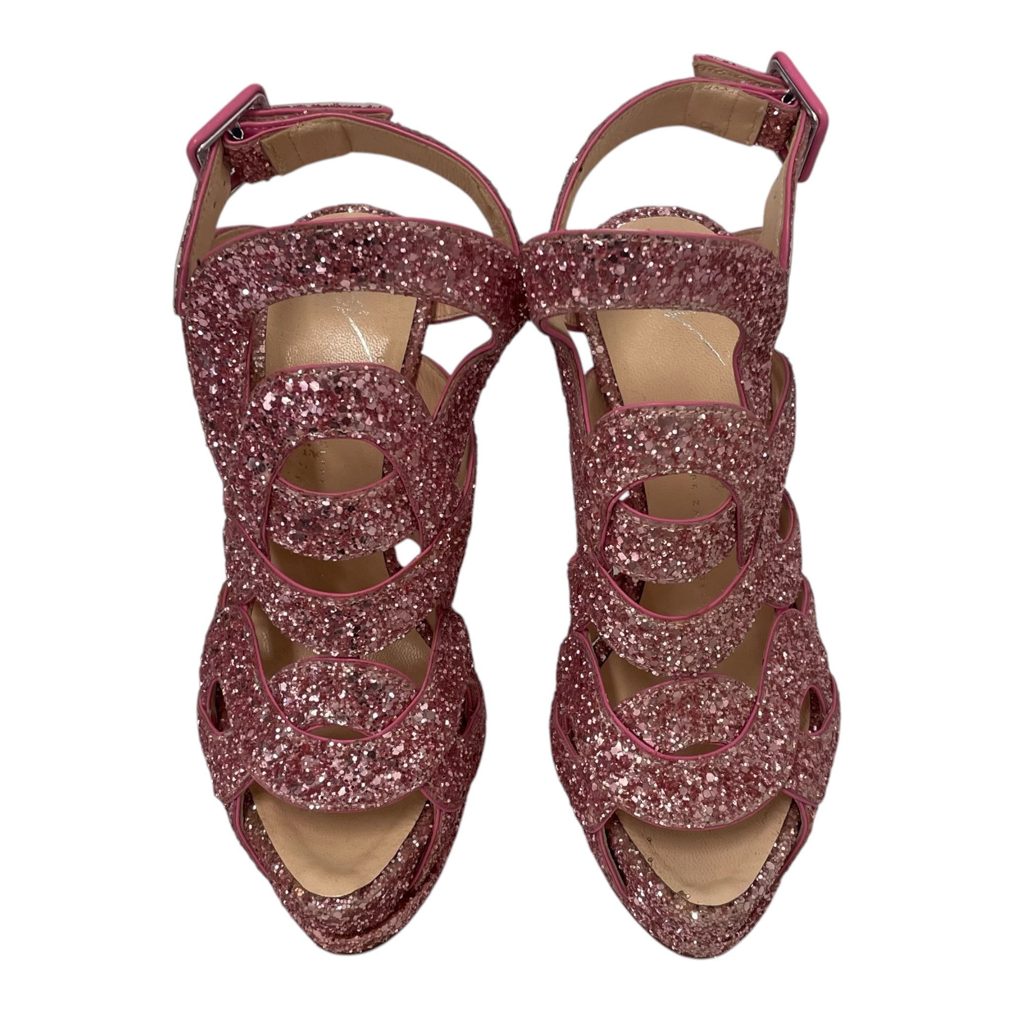 GIUSEPPE ZANOTTI DESIGN/Heels/EU 37/PNK/PINK GLITTER ALL OVER view 4