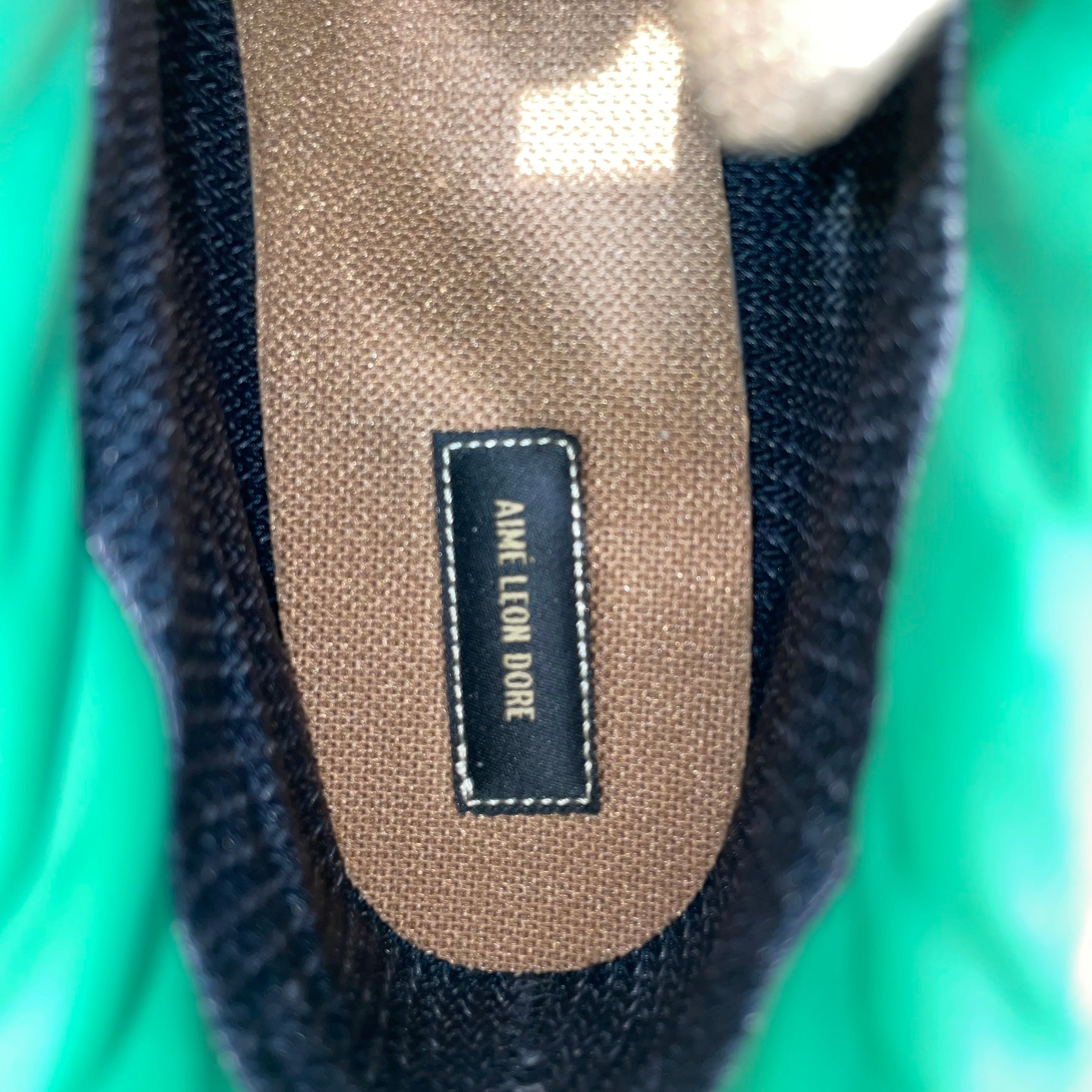 AIME LEON DORE/NEW BALANCE/Boots/US 10.5/Suede/BRW/grn/blk sole view 5