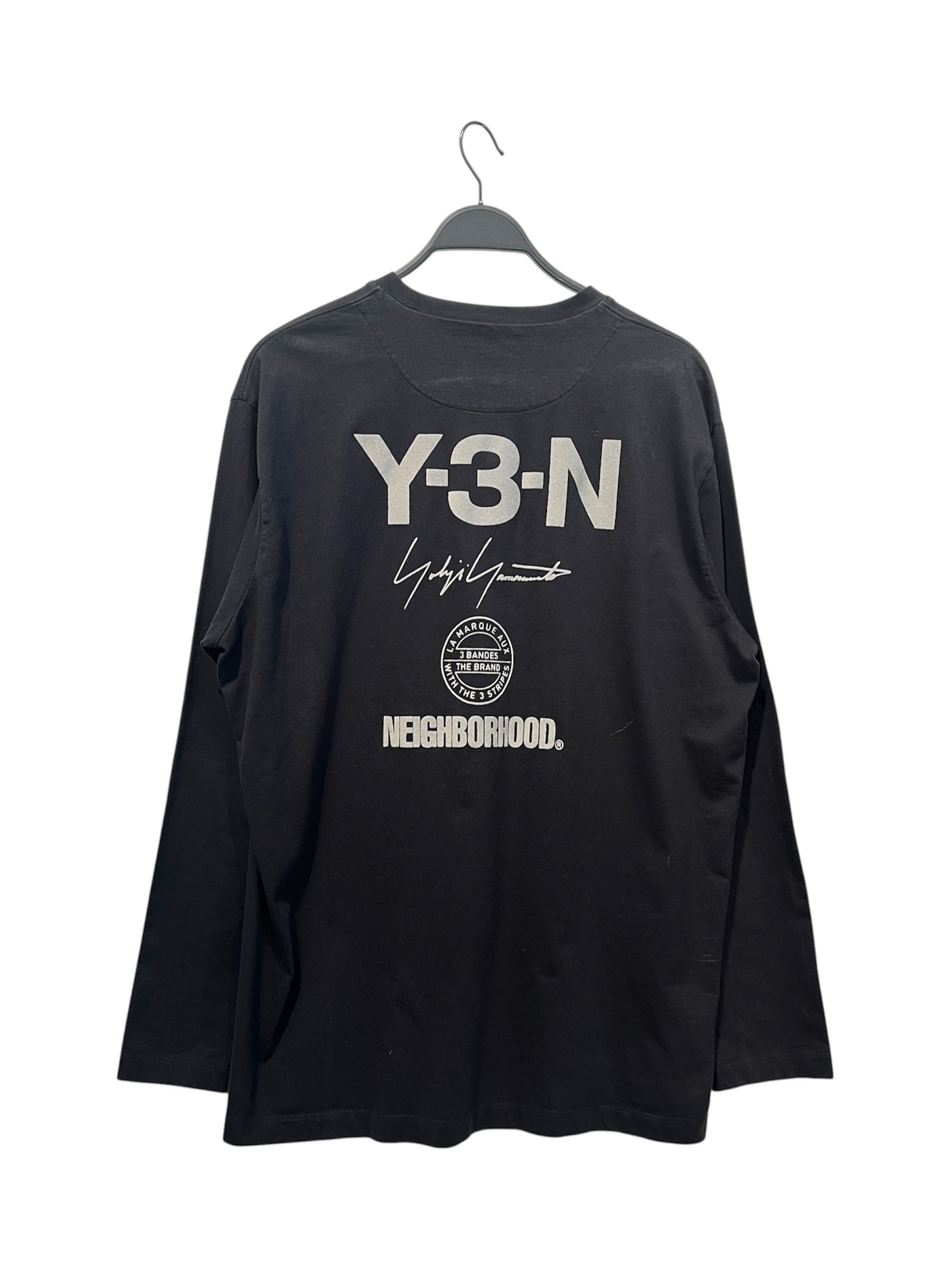 YOHJI YAMAMOTO/T-Shirt/XL/Cotton/BLK/High Neck/Graphic/neighborhood LS view 2