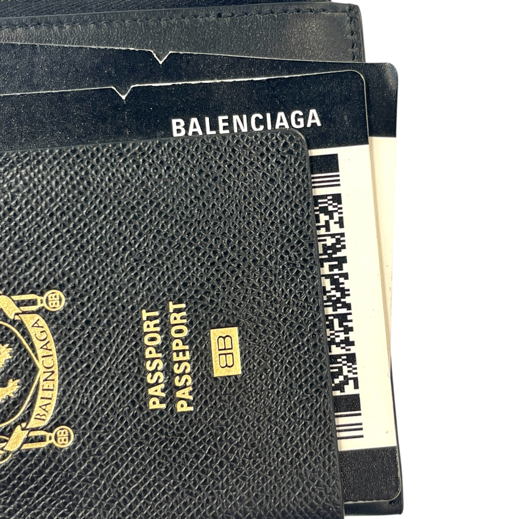 BALENCIAGA/Clutch Bag/All Over Print/Leather/NVY/S/S 24 PASSPORT WRISTLET view 6