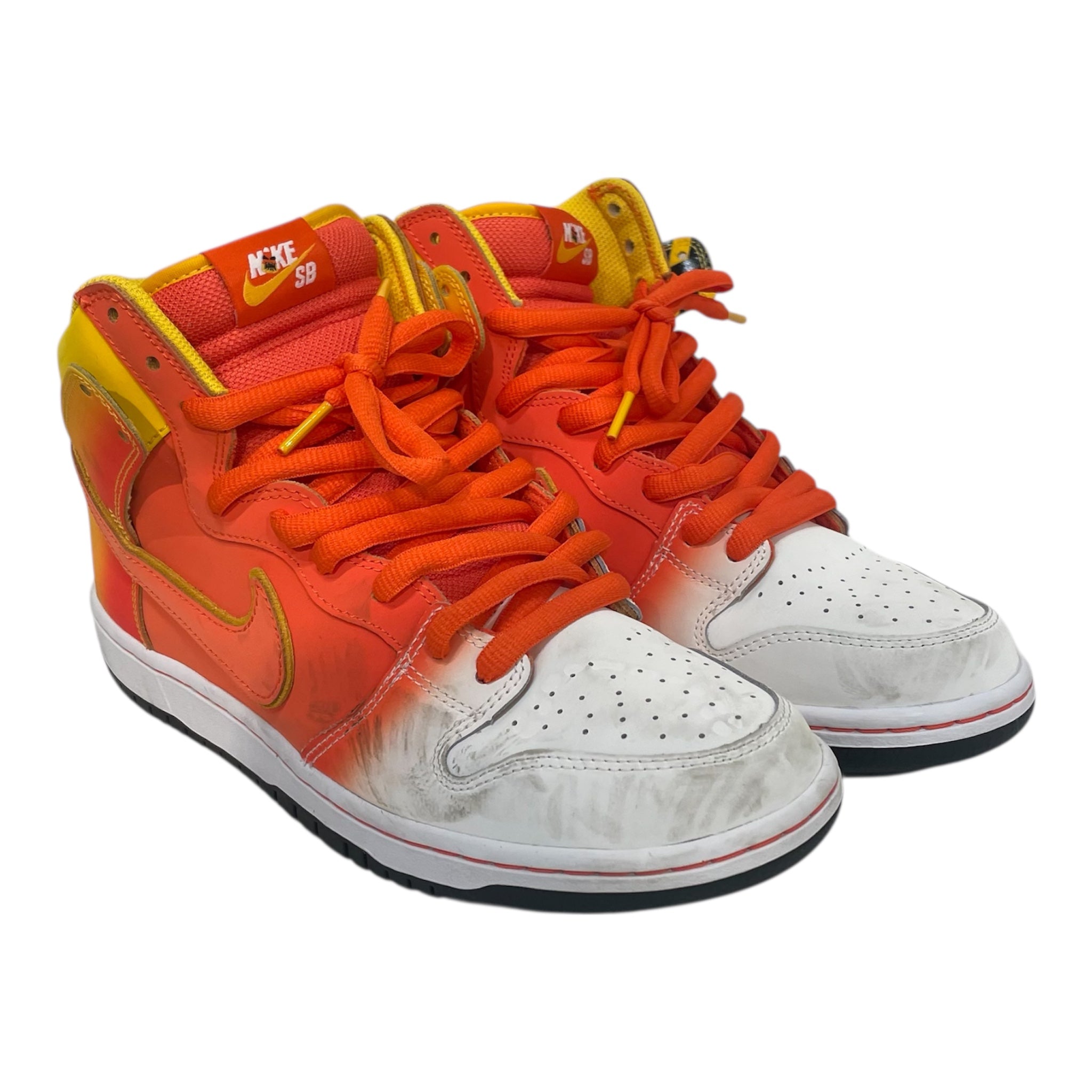 NIKE/Hi-Sneakers/US 9.5/Stripe/Leather/ORN/fn5107-700 view 1