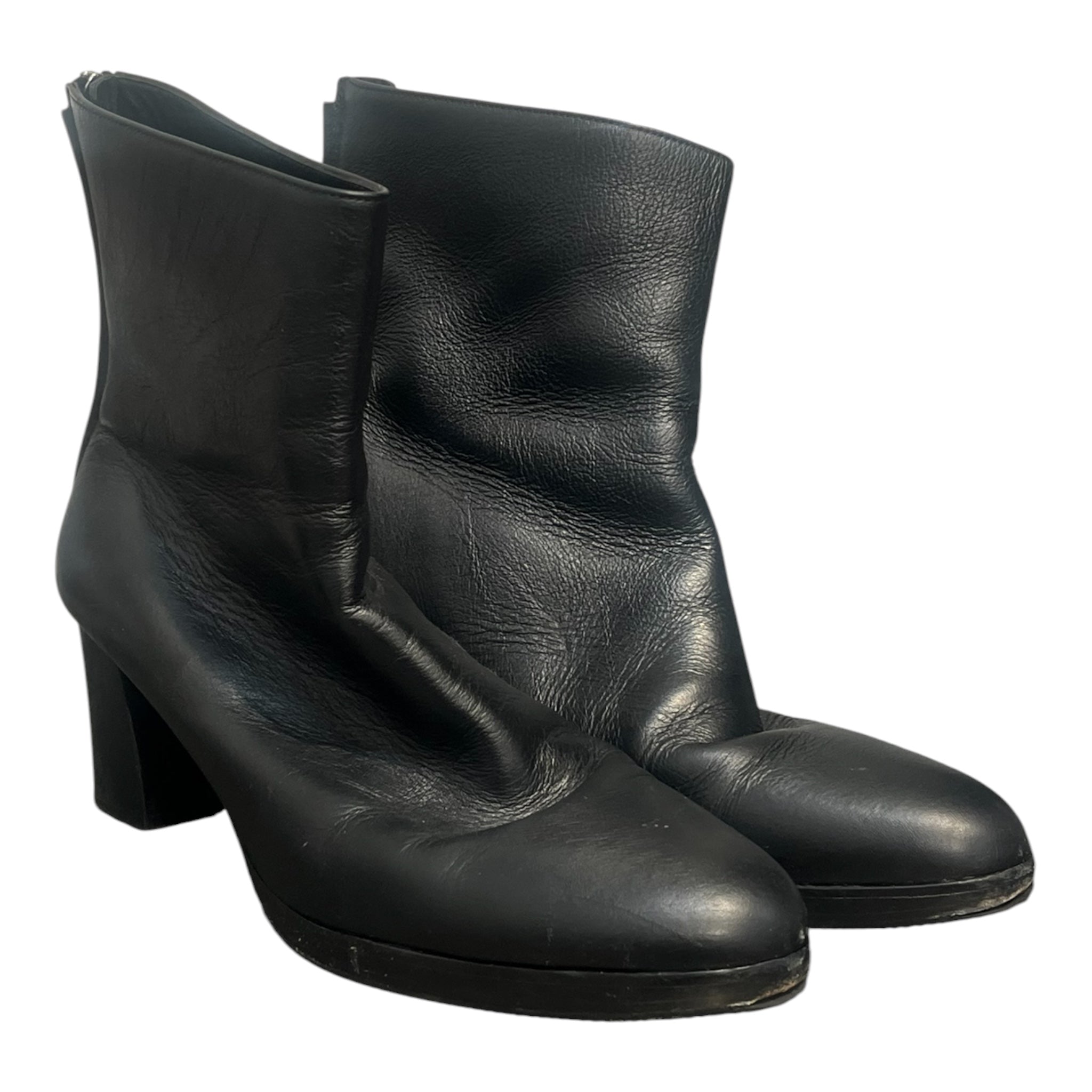 Helmut Lang/Chelsea Boots/EU 43/Leather/BLK/HEELED view 1