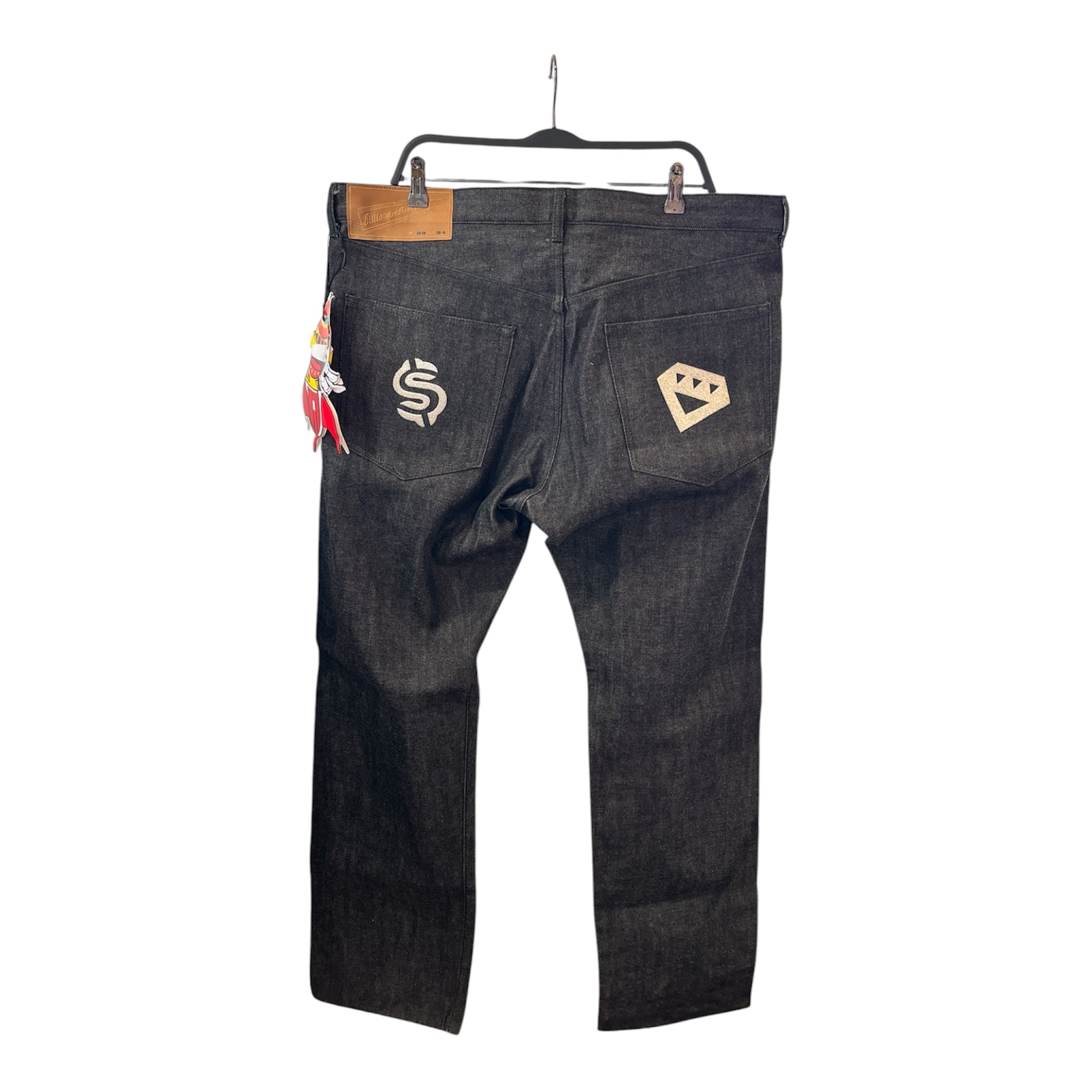 BILLIONAIRE BOYS CLUB/Straight Pants/XXL/Denim/GRY/Diamonds and Dollars Selvedge view 2