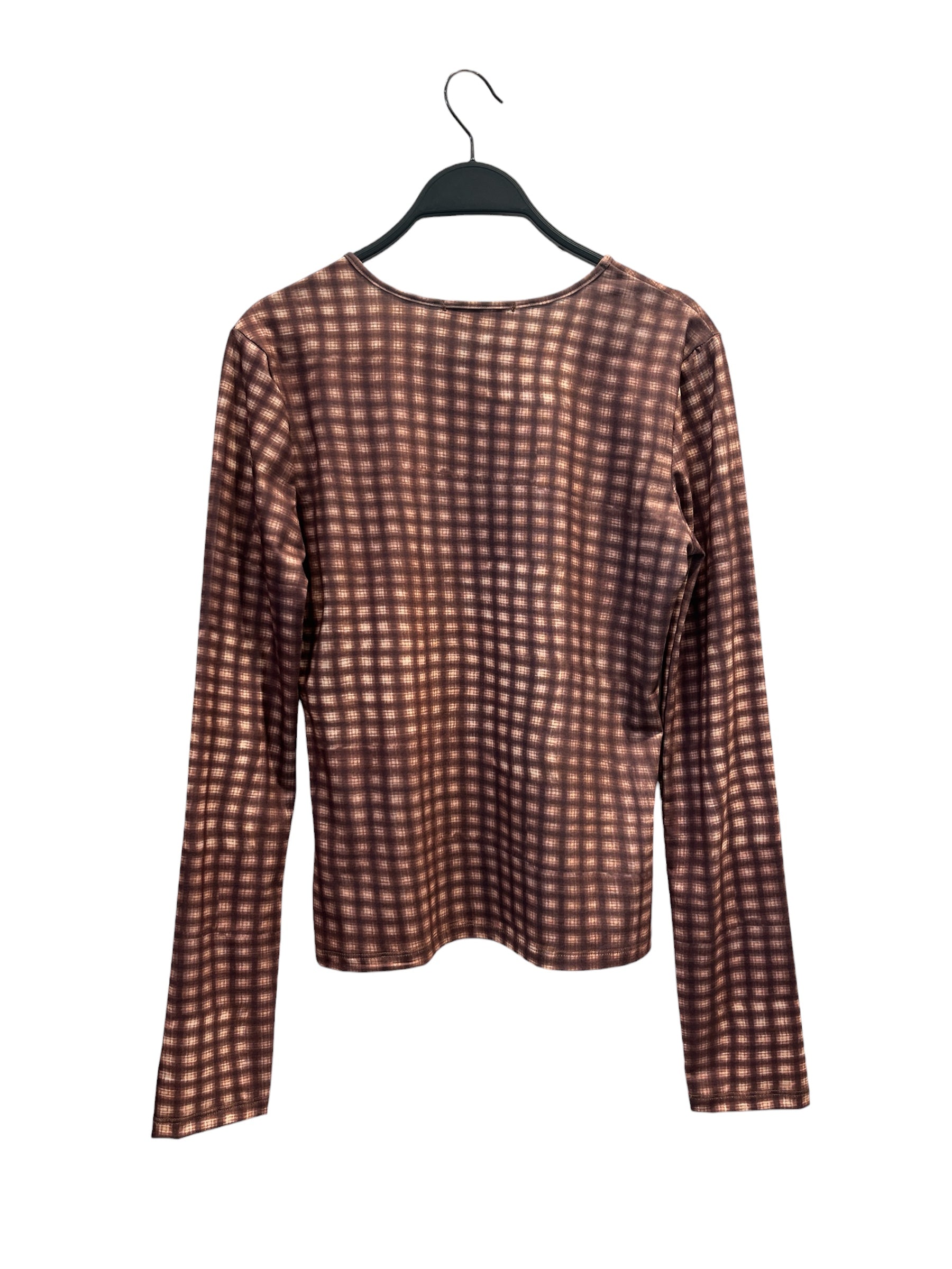 miaou/LS T-Shirt/L/All Over Print/Polyester/BRW/TIGHTMORPHPLAID view 2