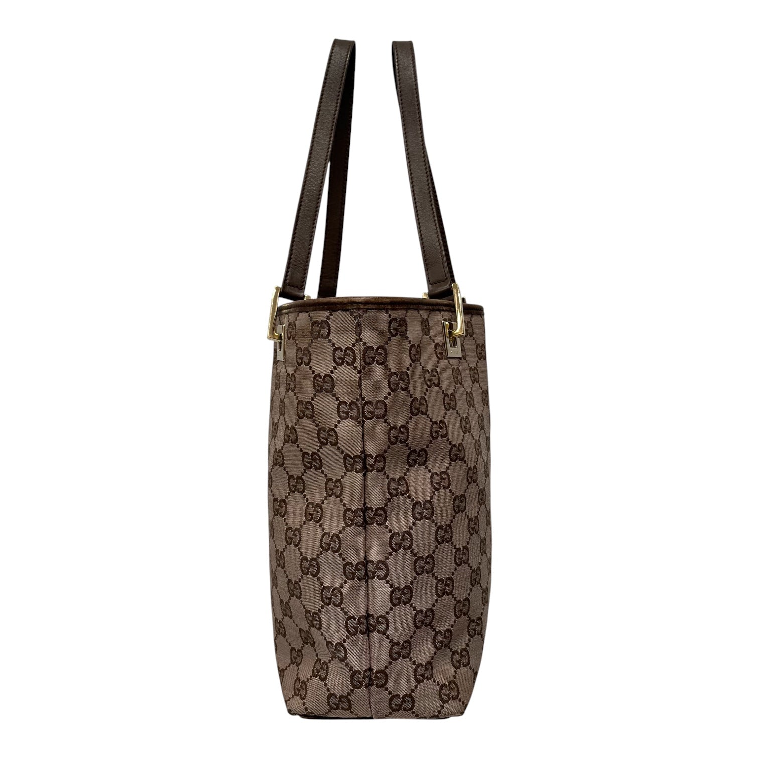 GUCCI/Bag/Monogram/Cotton/PNK/Pink and Brown Bucket Bag view 2