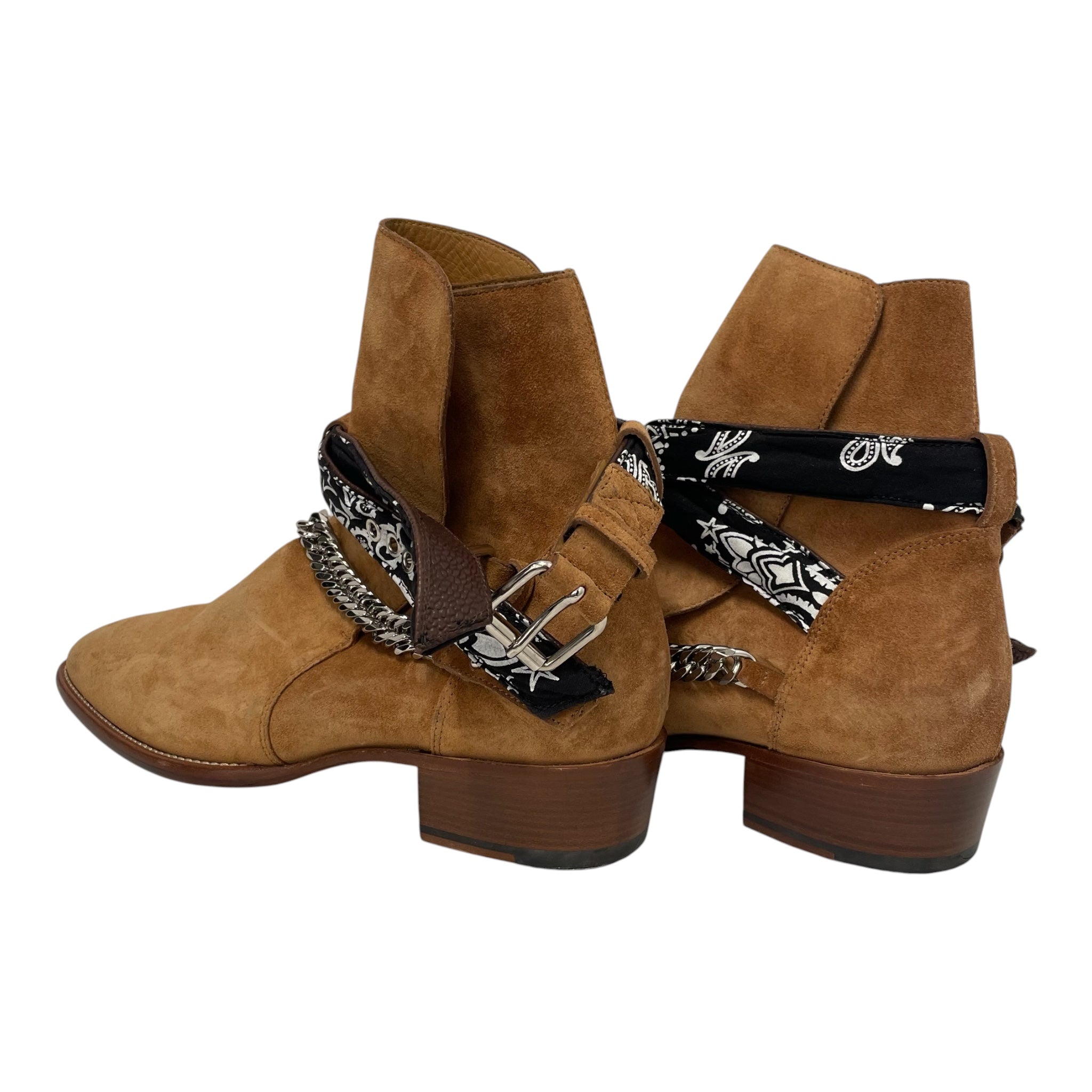 AMIRI/Chelsea Boots/US 12/Suede/BEG/ Chain Embellished Bandana view 3