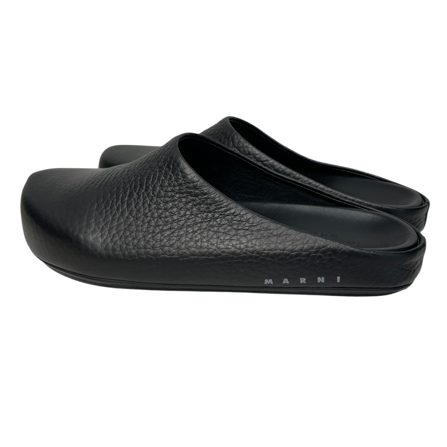 MARNI/Sandals/EU 41/Leather/BLK/SLIP ON MULE view 3
