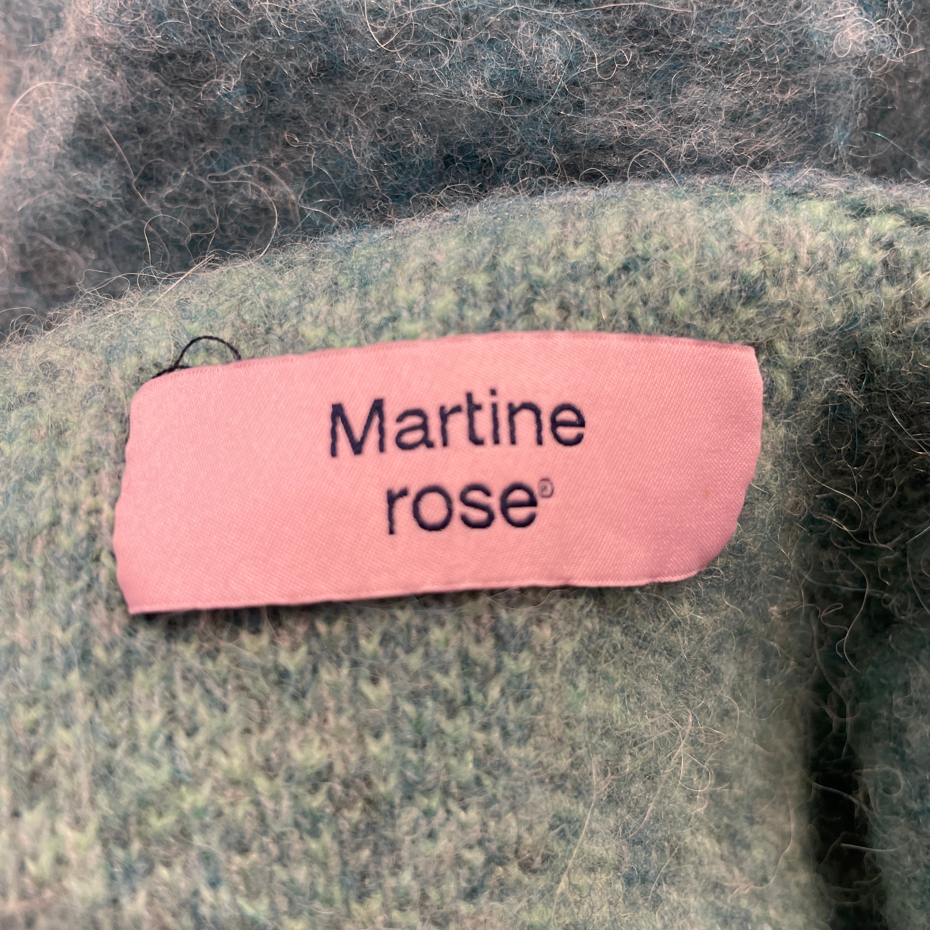 MARTINE ROSE/Sweatshirt/S/All Over Print/Mohair/BLU/ view 3