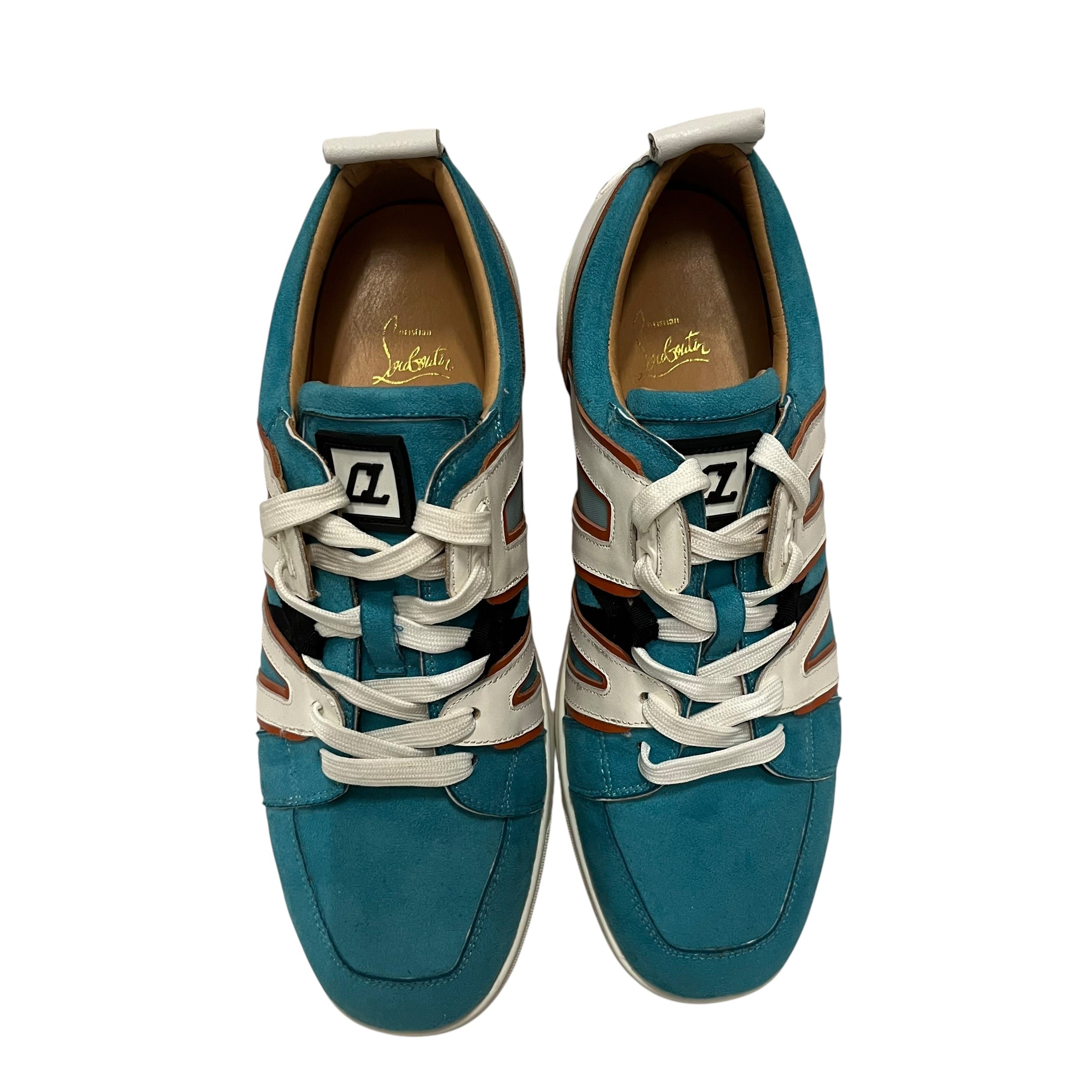 Christian Louboutin/Low-Sneakers/US 10.5/Suede/BLU/VIDA VIVA view 4