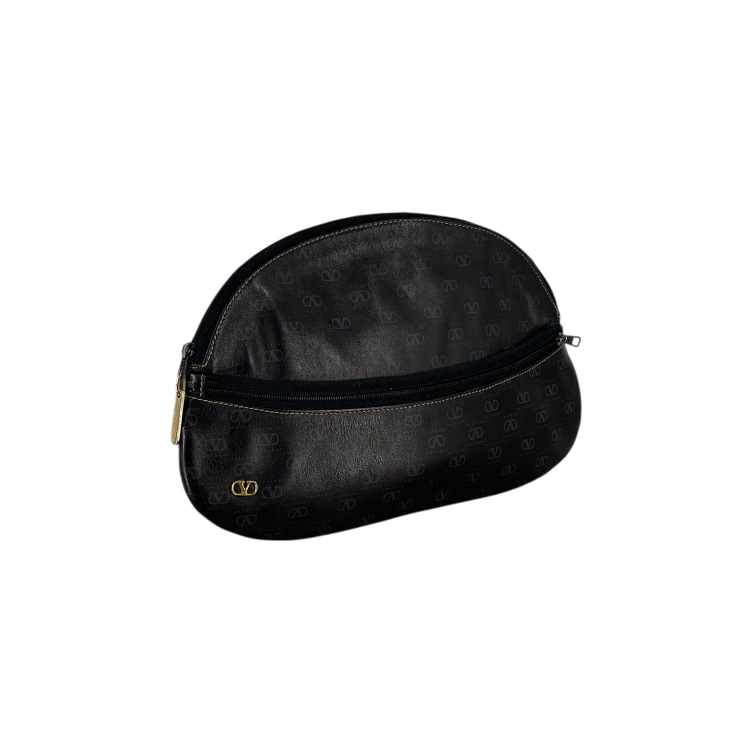 VALENTINO/Pouch/FREE/Monogram/Leather/BLK/GREY LOGO MONOGRAM view 3