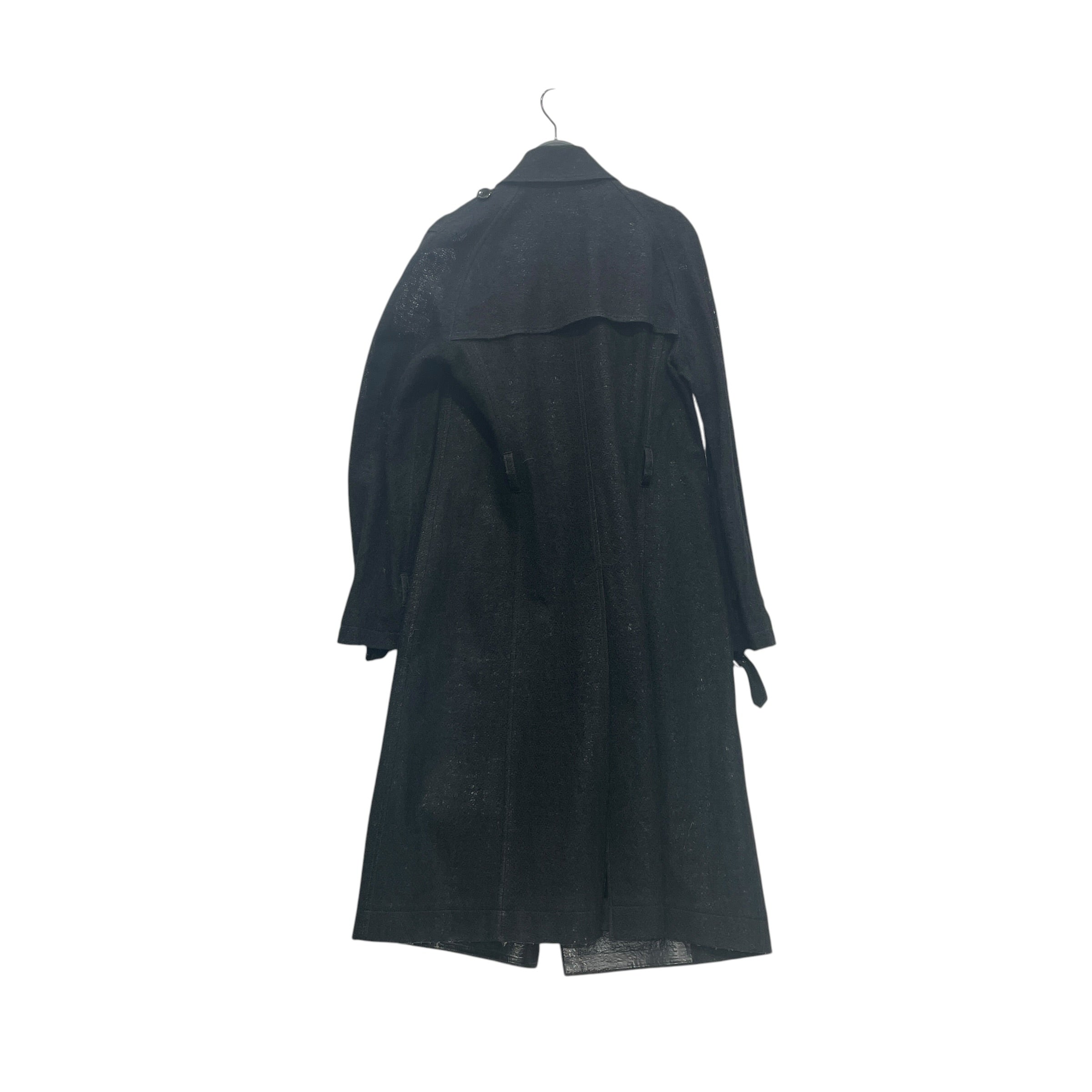 JUNYA WATANABE COMME des GARCONS/Trench Coat/M/Wool/BLK/REVERSIBLE TRENCH COAT view 2