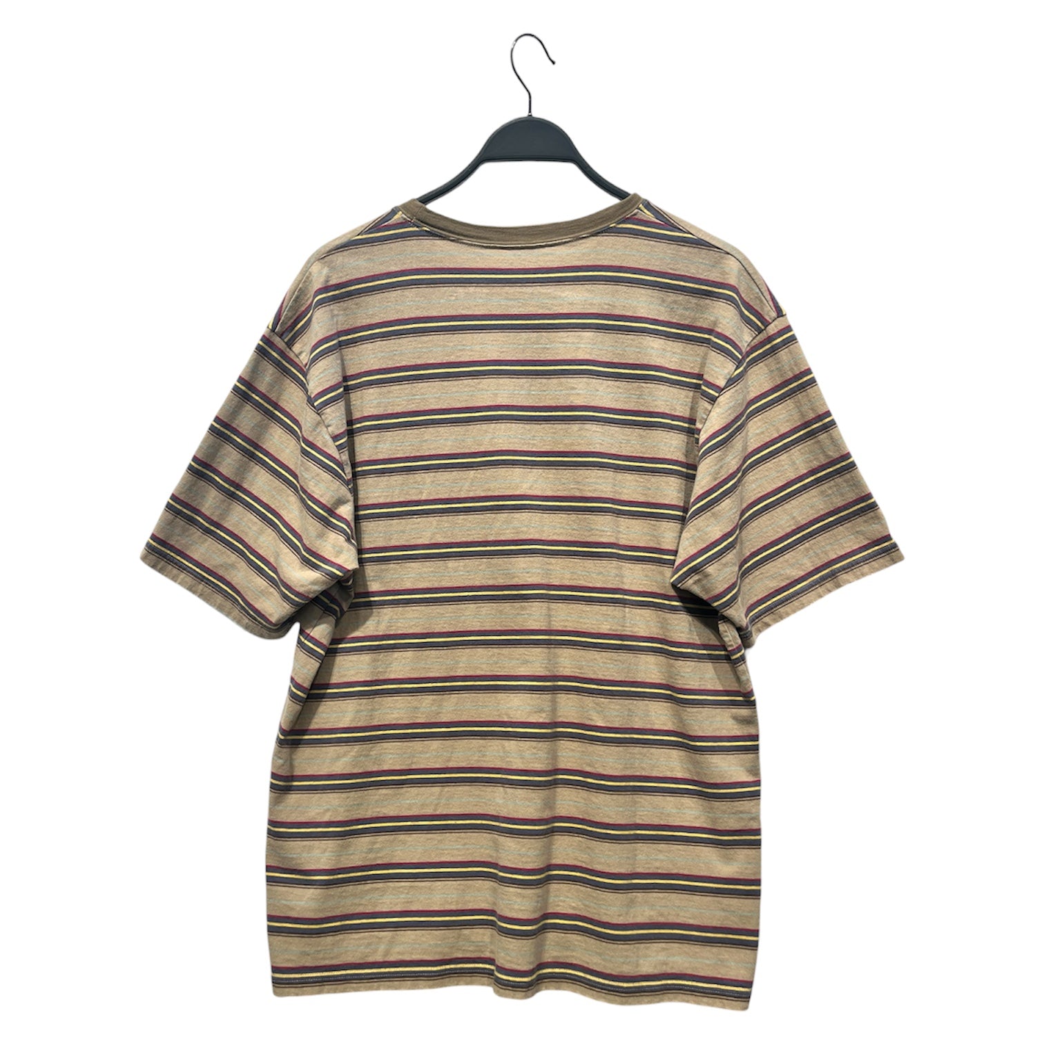 KAPITAL/T-Shirt/L/Cotton/BEG/High Neck/Stripe/Pennant cre neck view 2