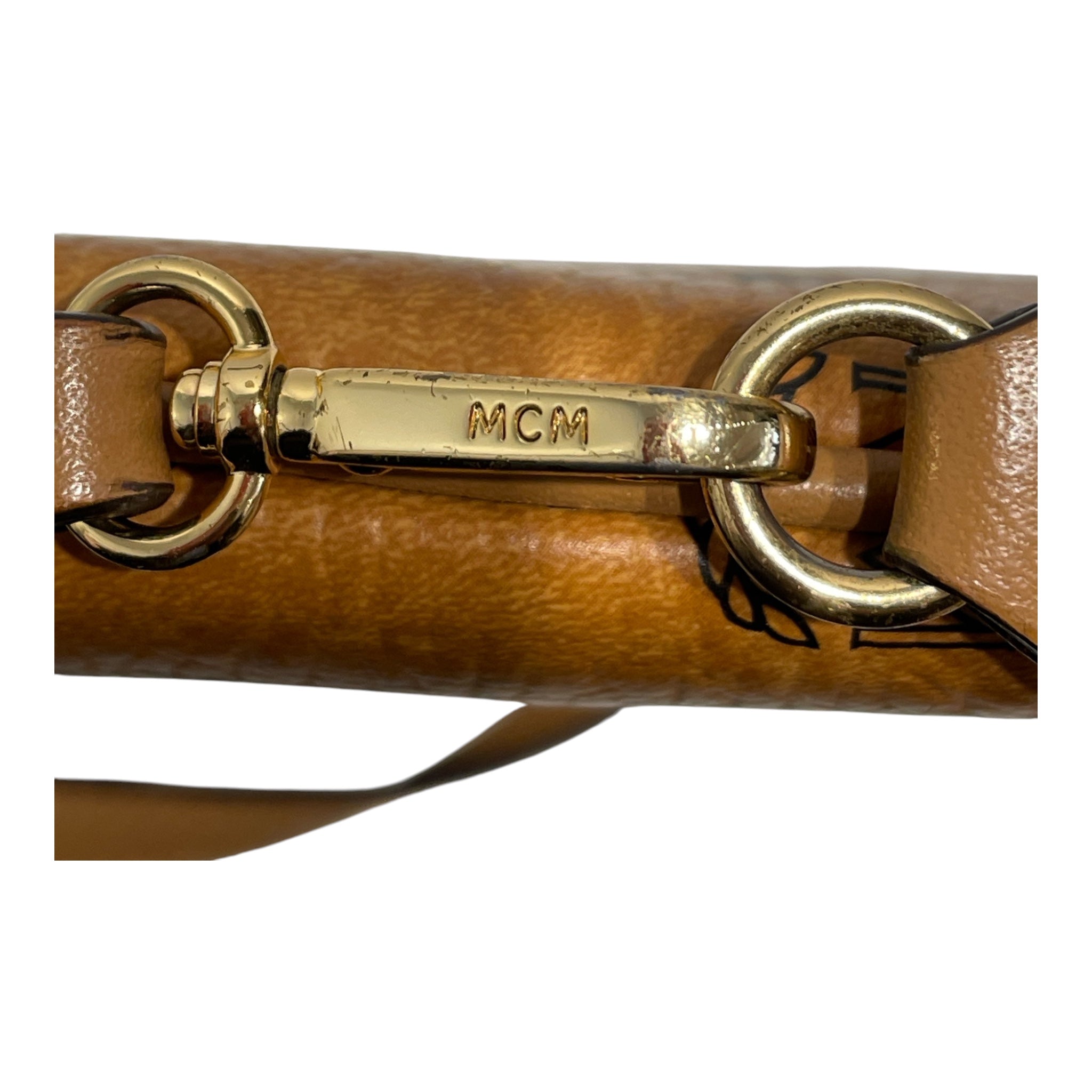 MCM/Clutch Bag/Monogram/Leather/CML/GLD HARDWARE/PLAID INSIDE view 4