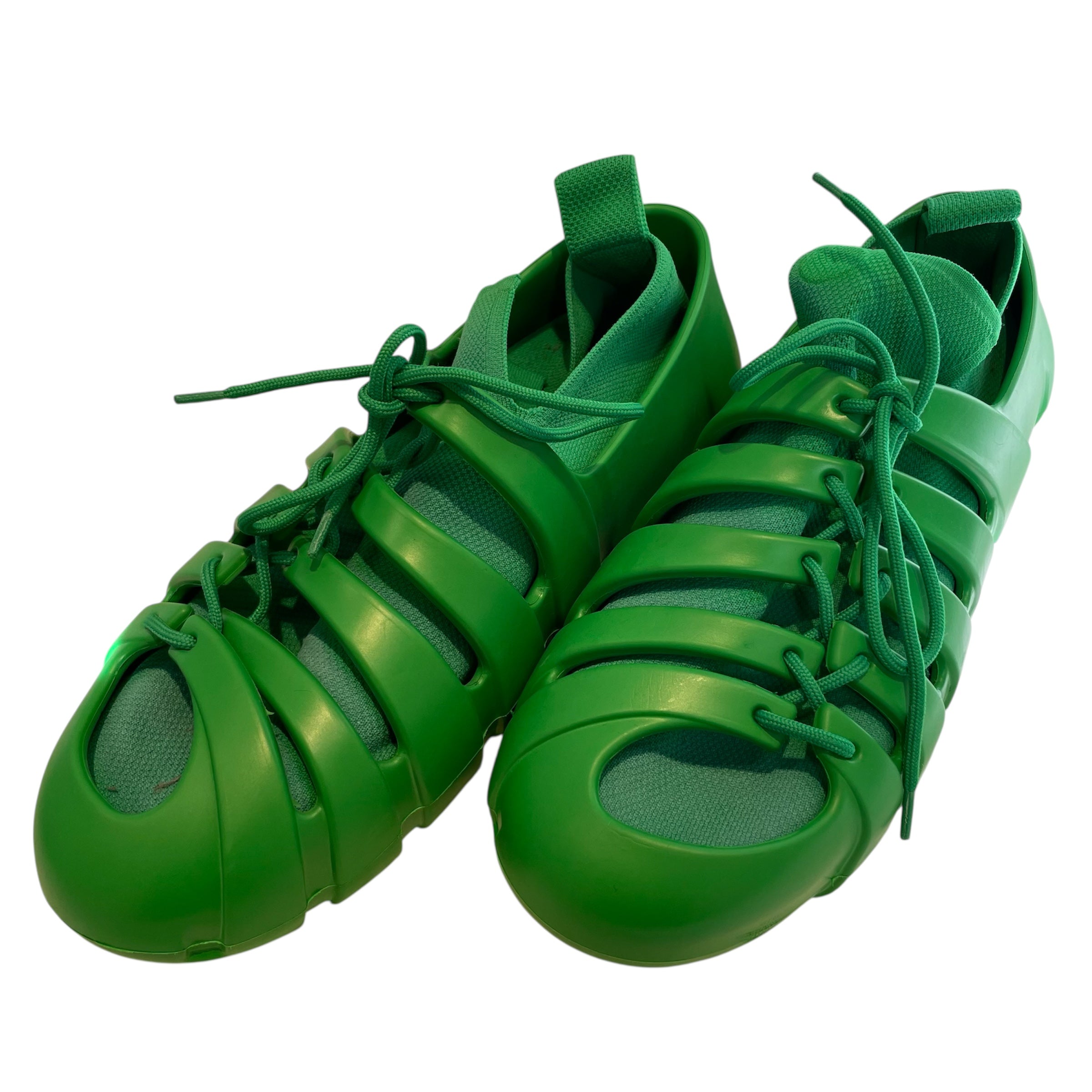 BOTTEGA VENETA/Sandals/EU 44/GRN/TECH RUBBER KNIT view 3