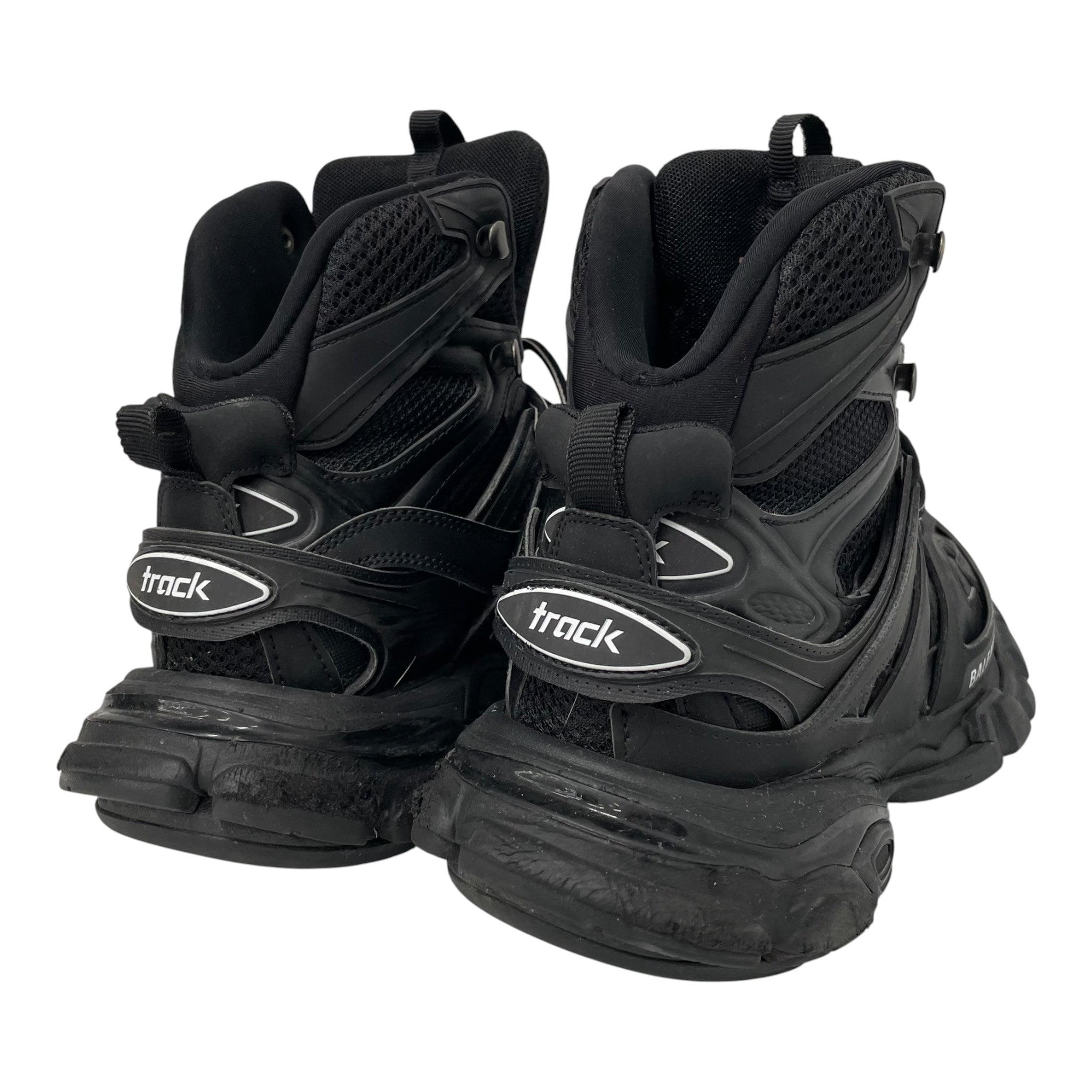BALENCIAGA/Hi-Sneakers/US 8/Stripe/Leather/BLK/HIGHTOP view 2