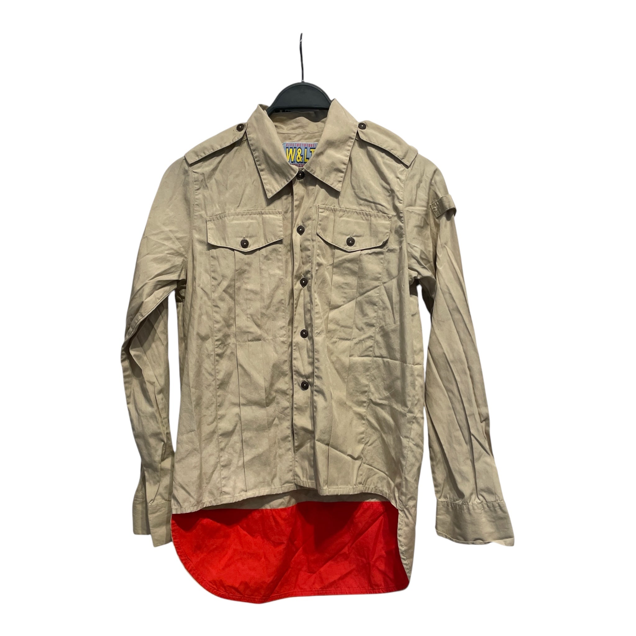 Walter Van Beirendonck/LS Shirt/S/Cotton/BEG/Graphic/bear view 1