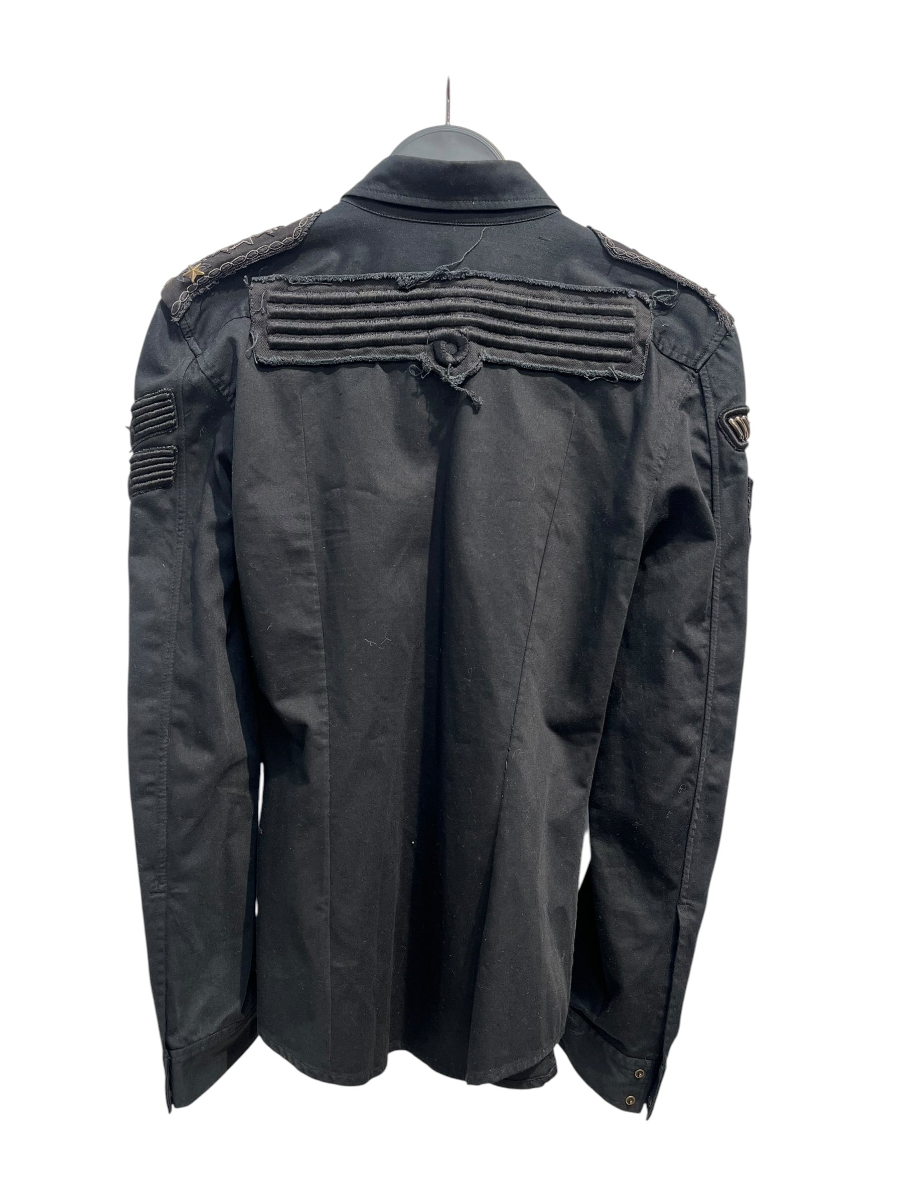 BALMAIN/Military Jkt/38/Cotton/BLK/STUDDED STAR SHOULDERS view 2