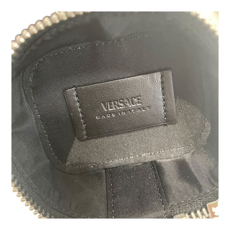 VERSACE/Cross Body Bag/Leather/BLK/MODULAR MESSENGER